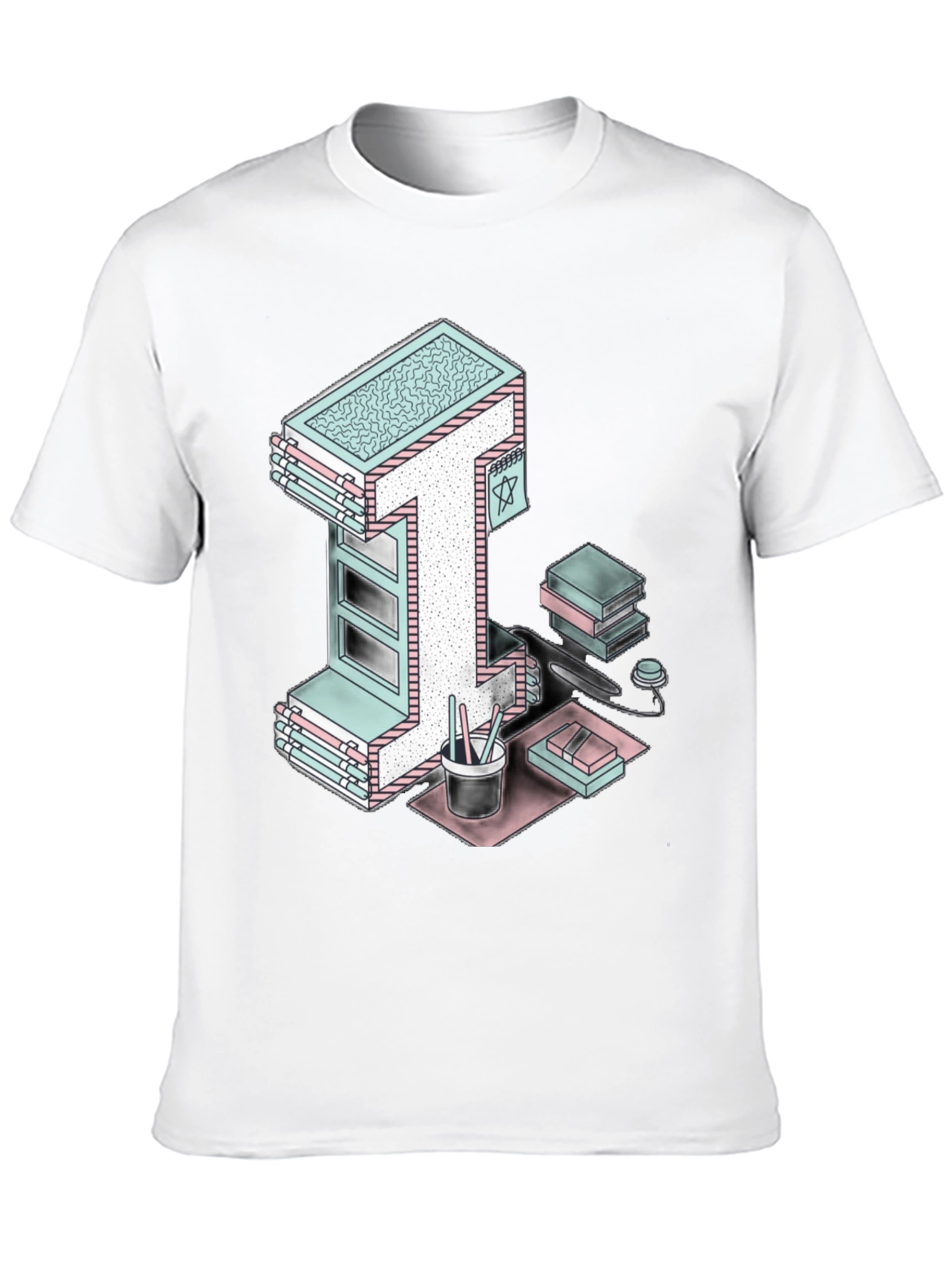 Isometric Office T-Shirt - Unique Architect Design