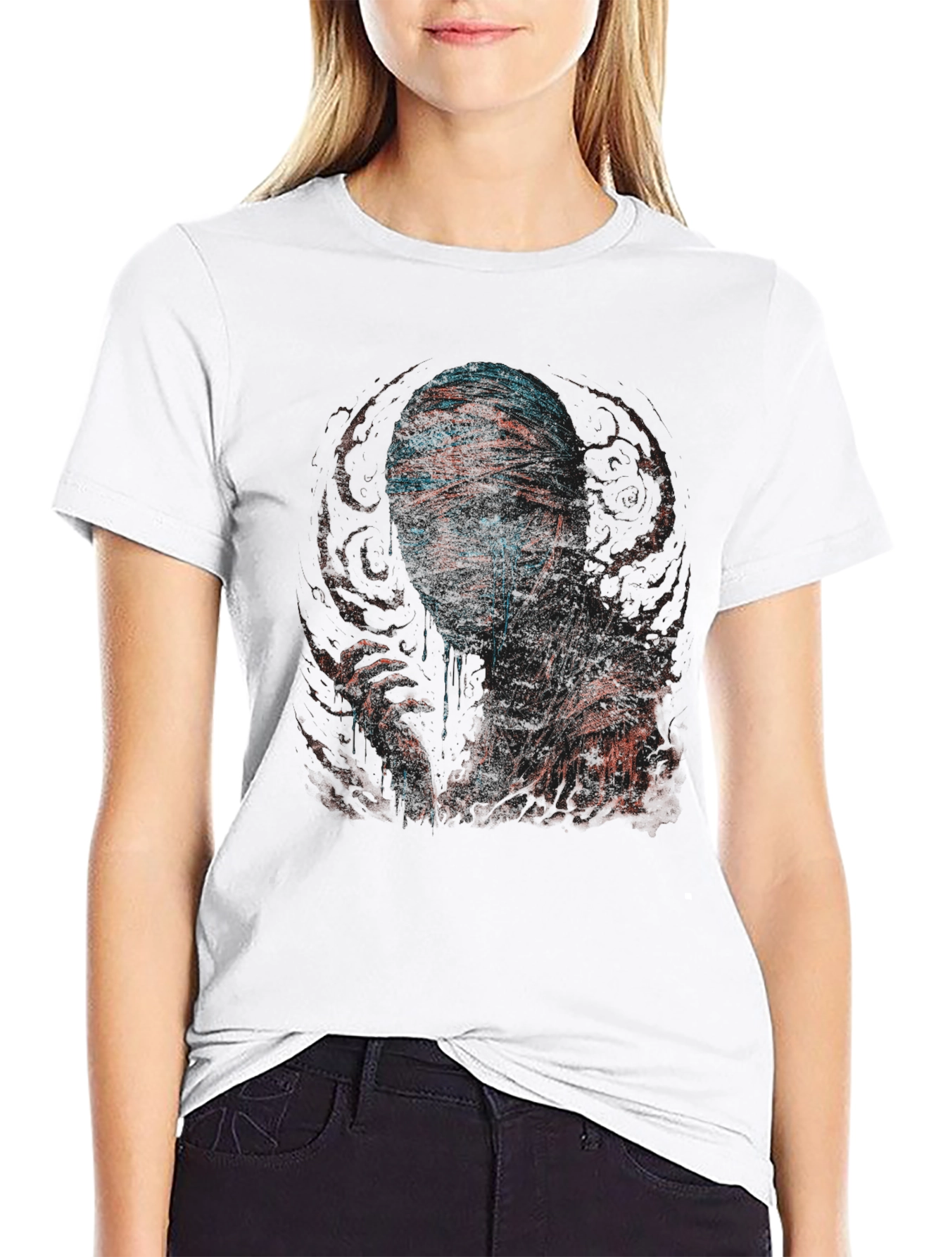 Mummy Graphic Print Crew Neck T-Shirt