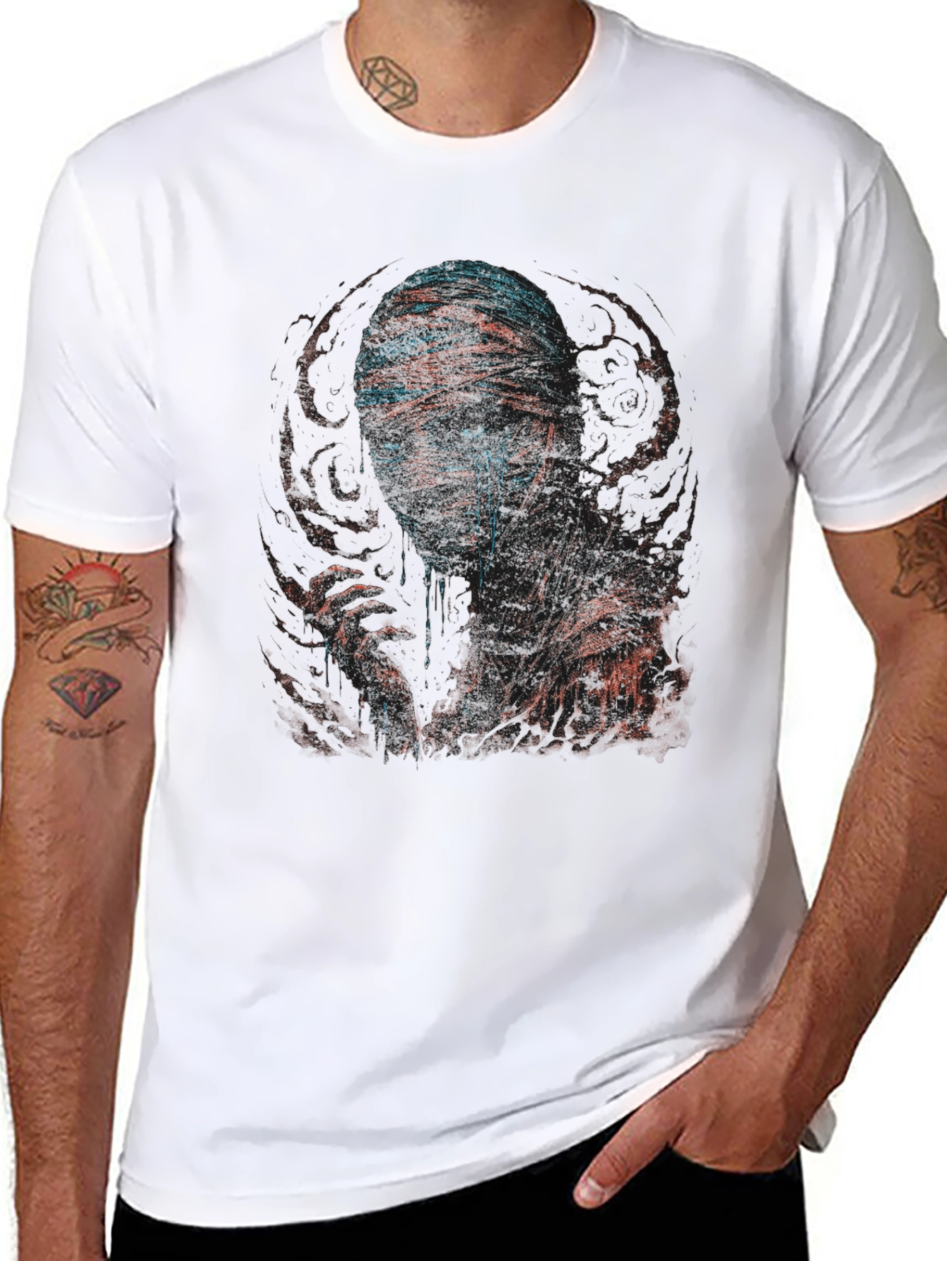 Mummy Graphic Print Crew Neck T-Shirt