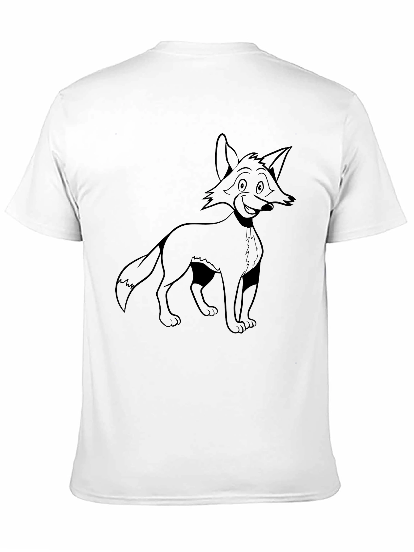 Fox Graphic Tee - Black Casual T-Shirt