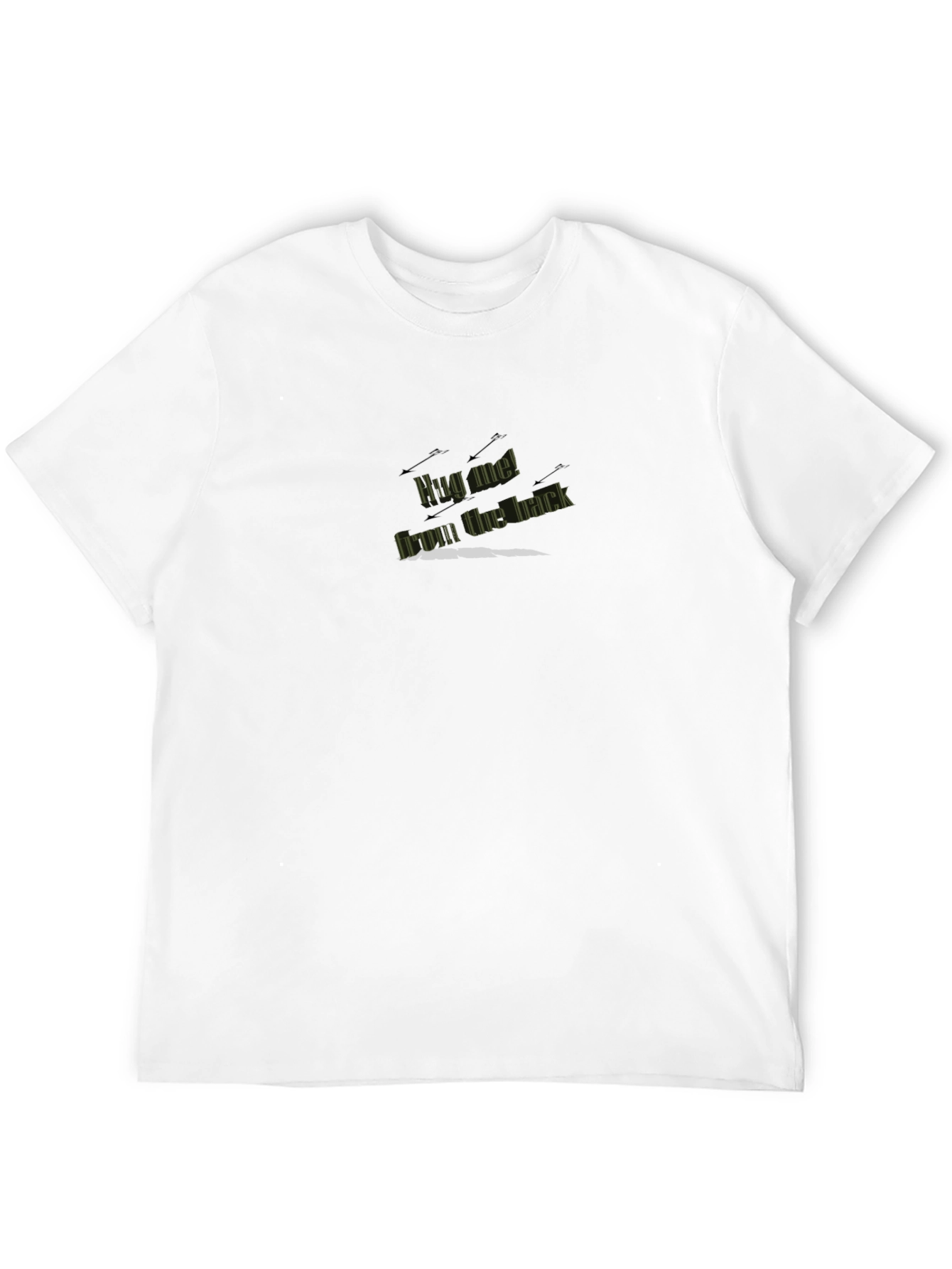 Hug Me From The Back Black T-Shirt