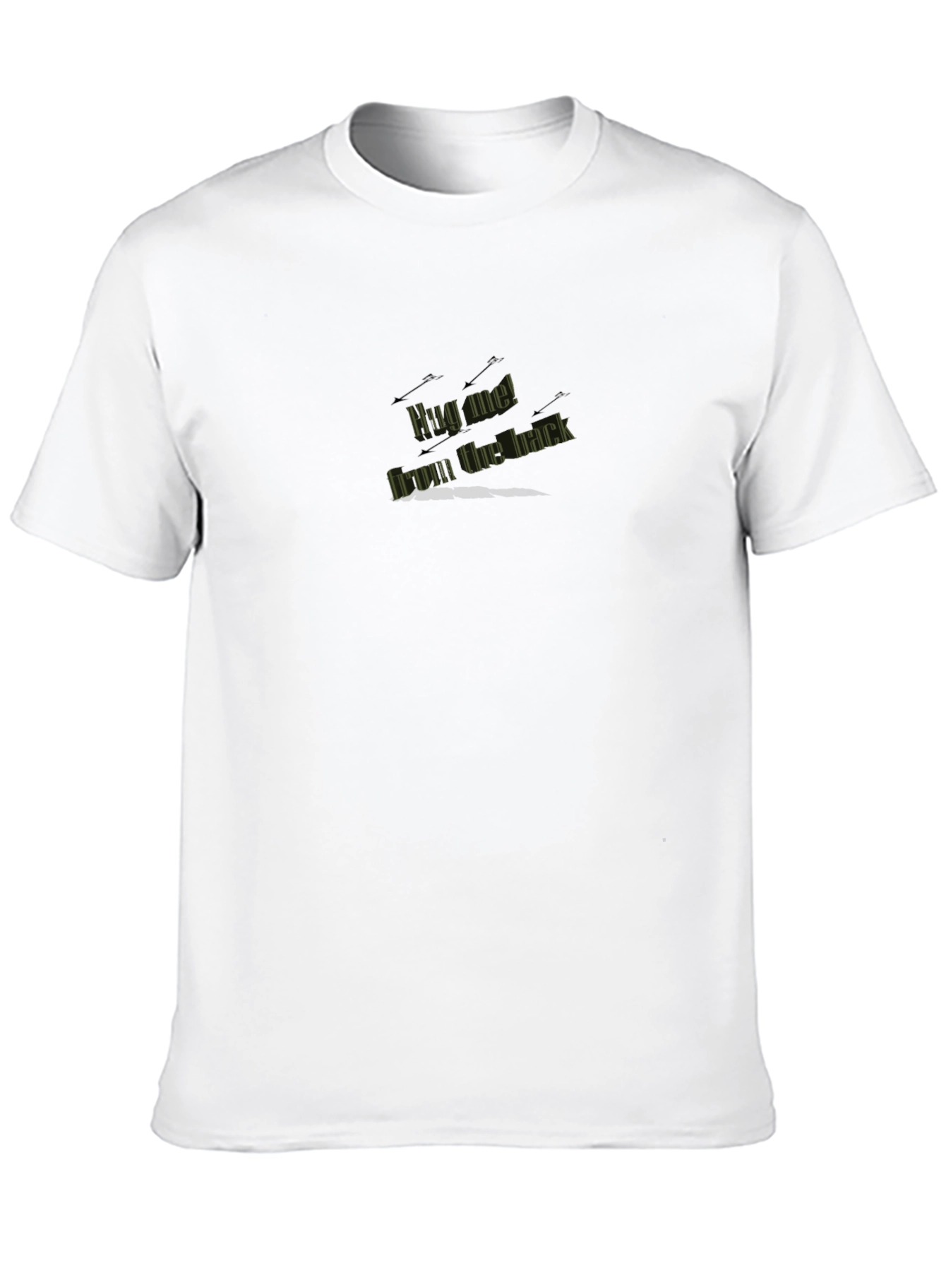 Hug Me From The Back Black T-Shirt