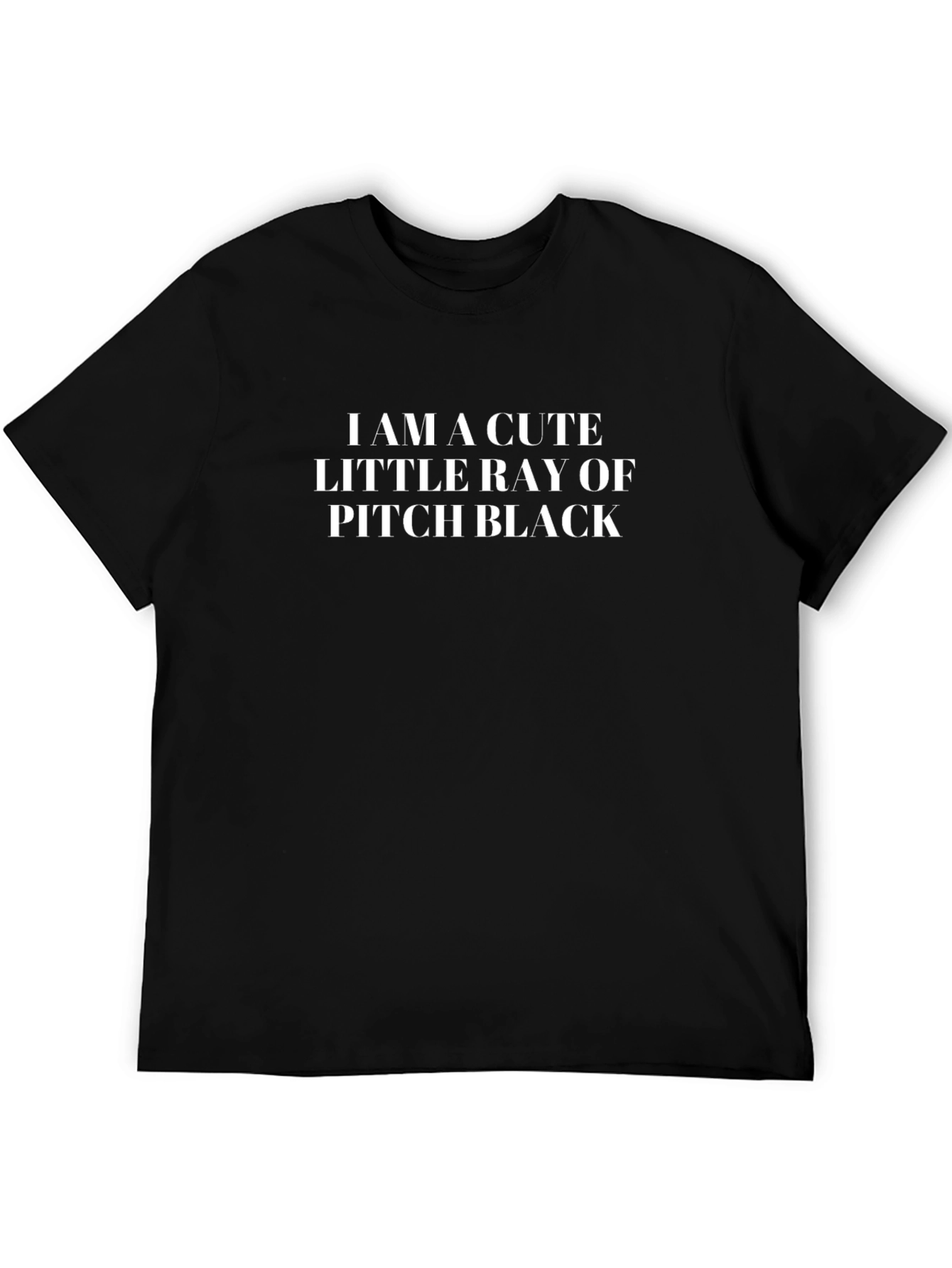 Cute Little Ray of Pitch Black T-Shirt - Black