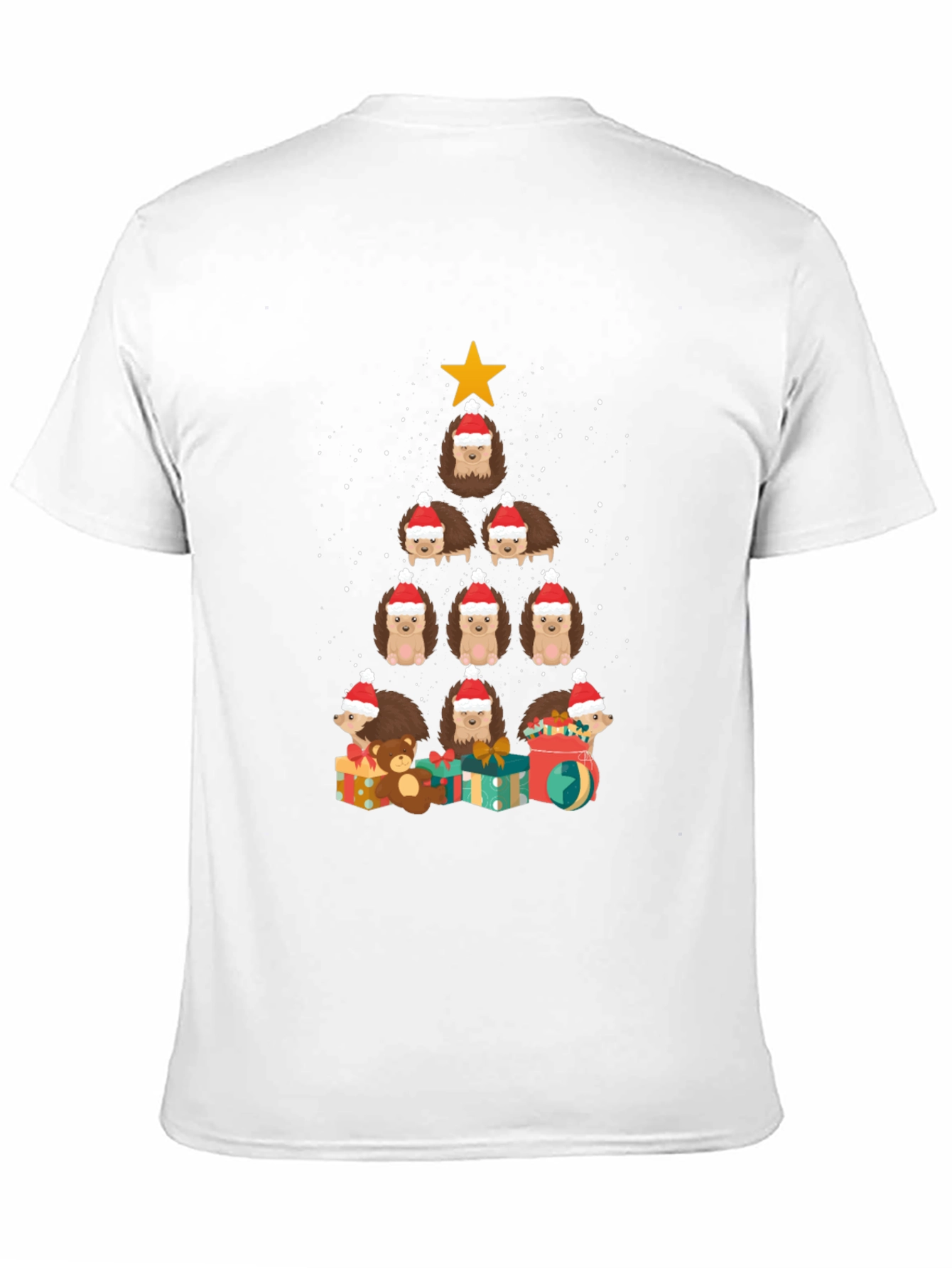 Holiday Hedgehog Christmas Tree T-Shirt