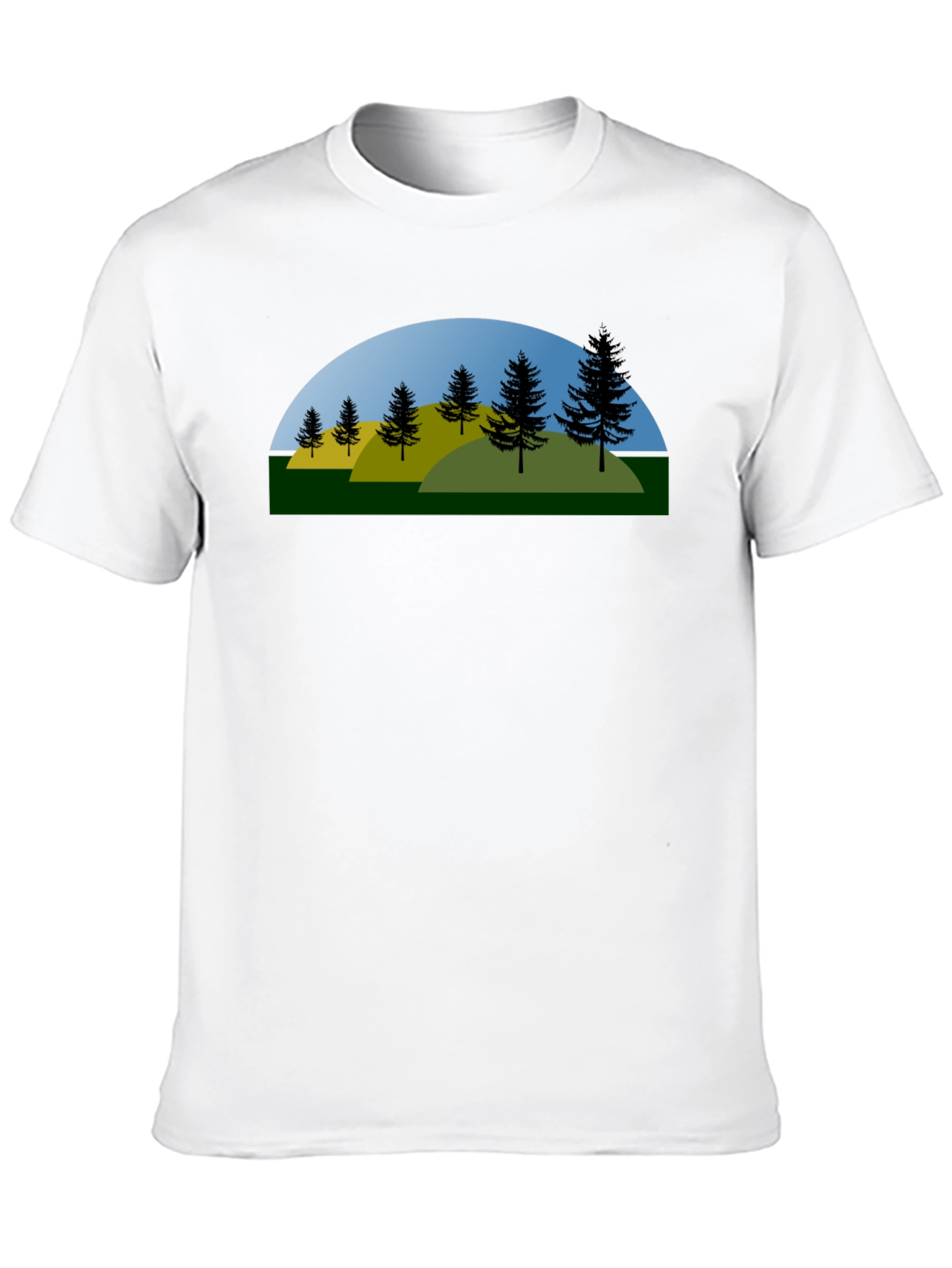 Nature Graphic Tee - Black Cotton Blend