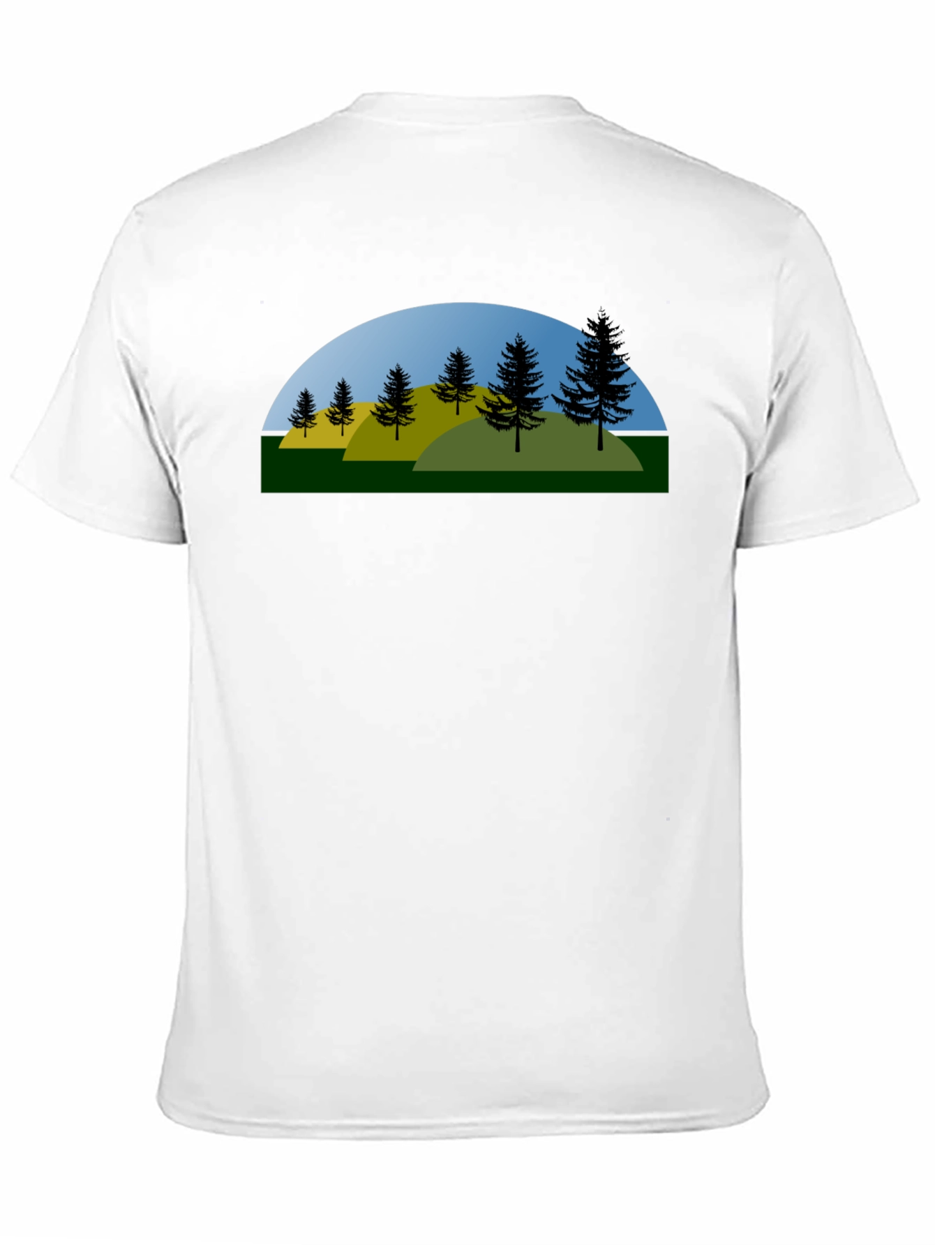 Nature Graphic Tee - Black Cotton Blend