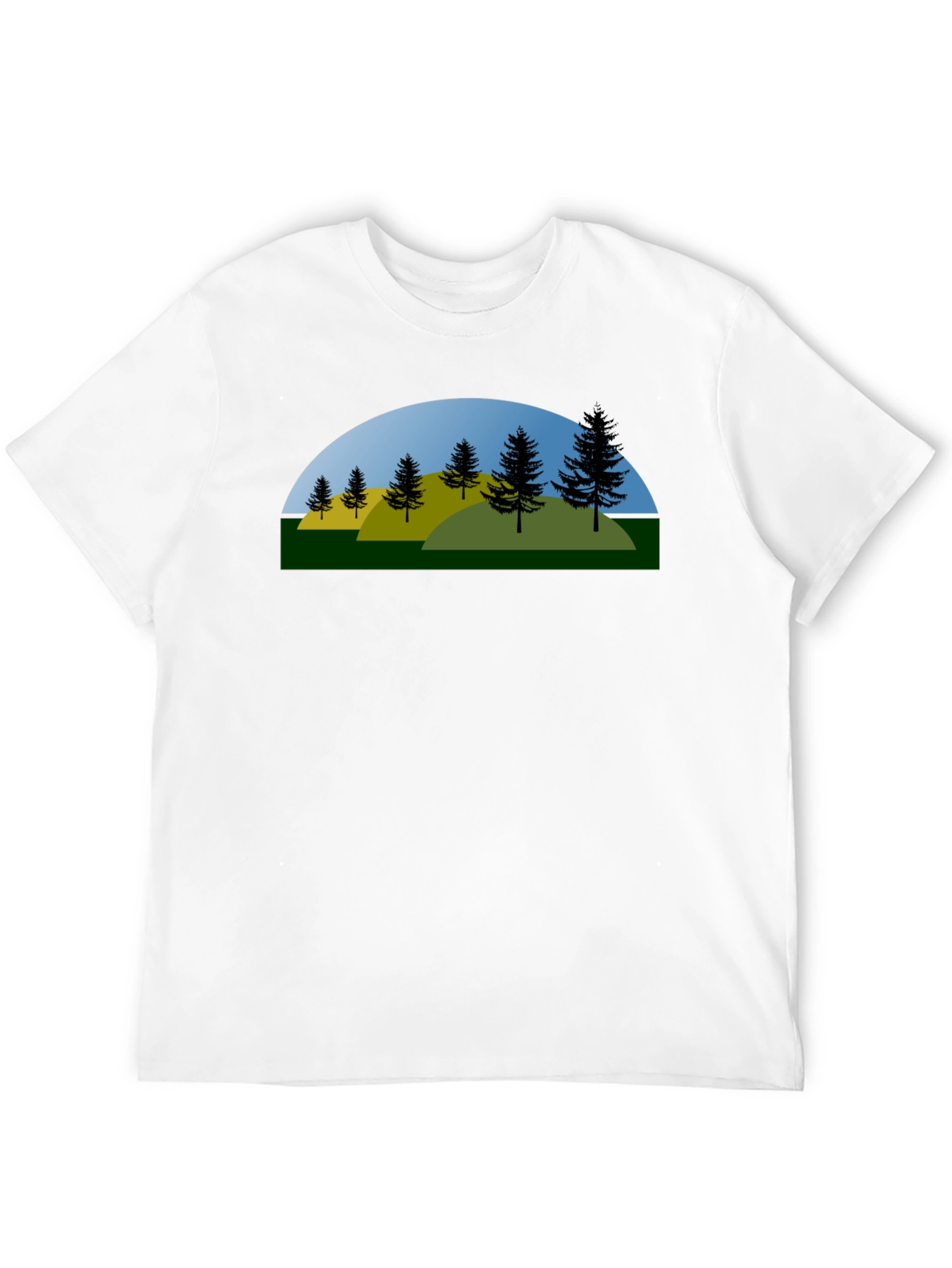 Nature Graphic Tee - Black Cotton Blend