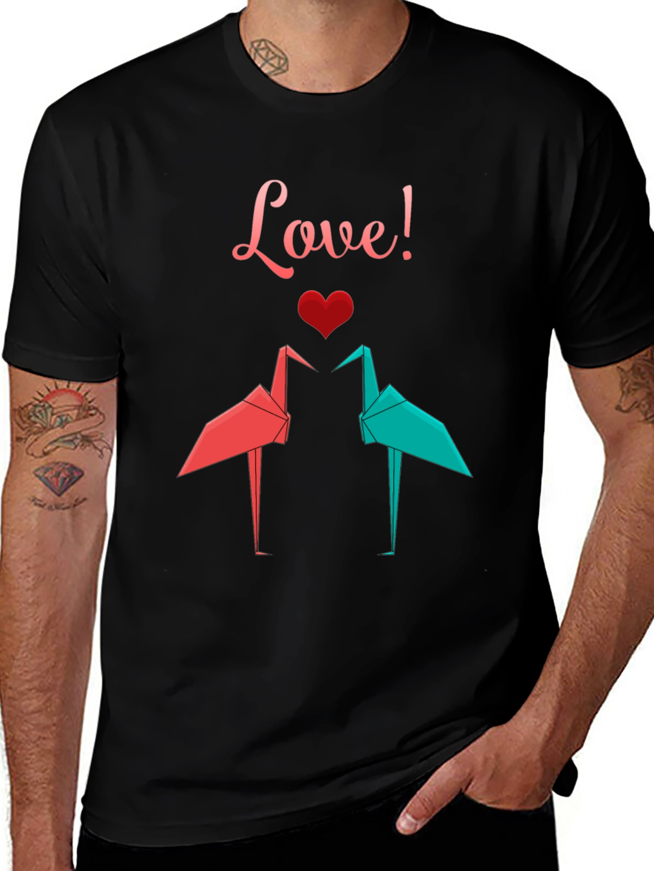 Love Origami Crane T-Shirt