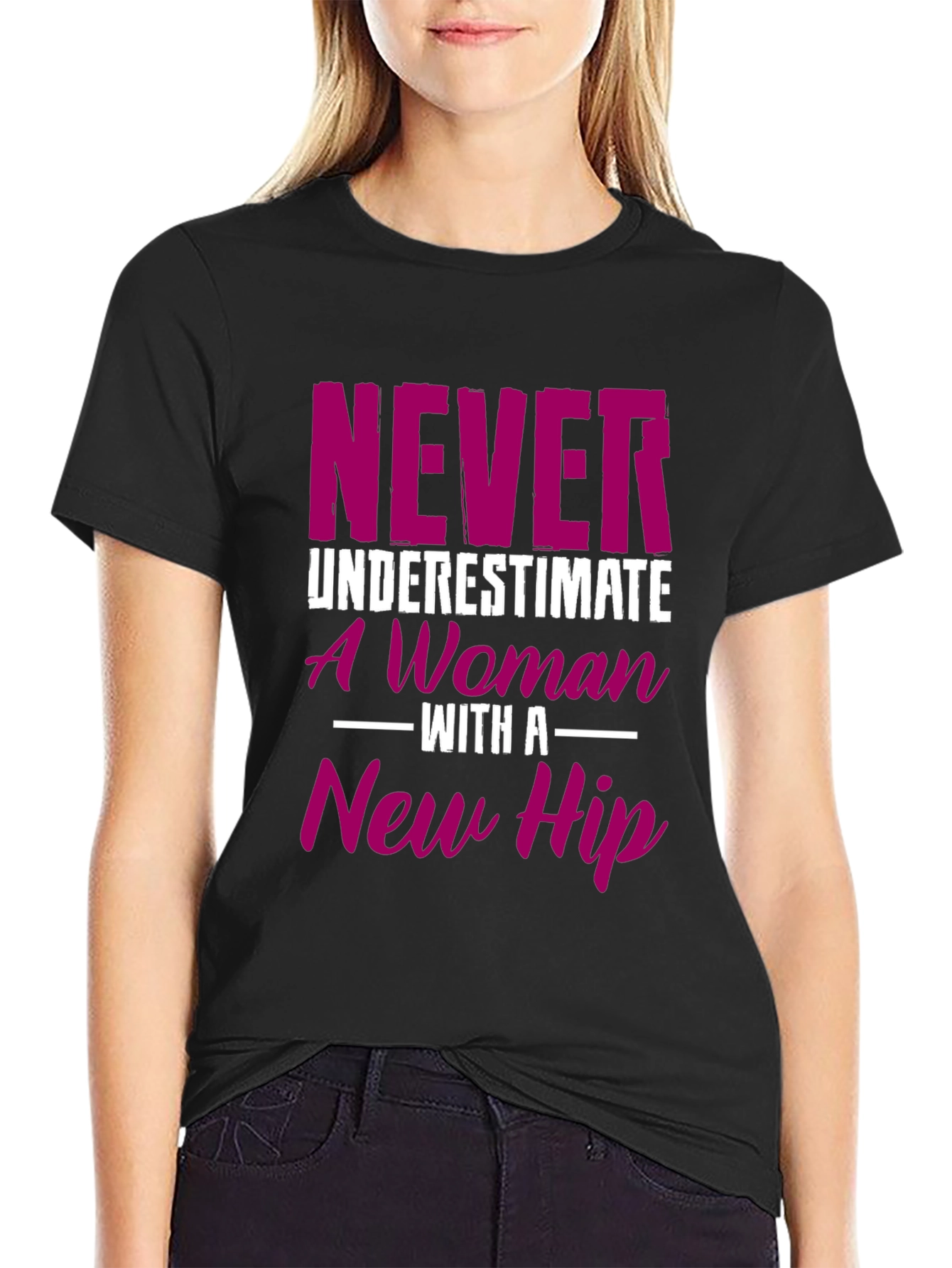 New Hip Womans Tee - Funny Recovery Gift
