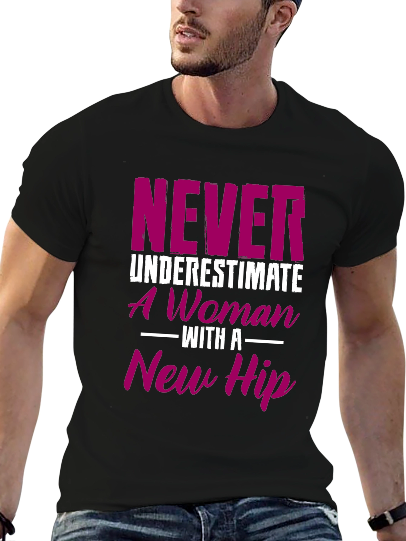 New Hip Womans Tee - Funny Recovery Gift
