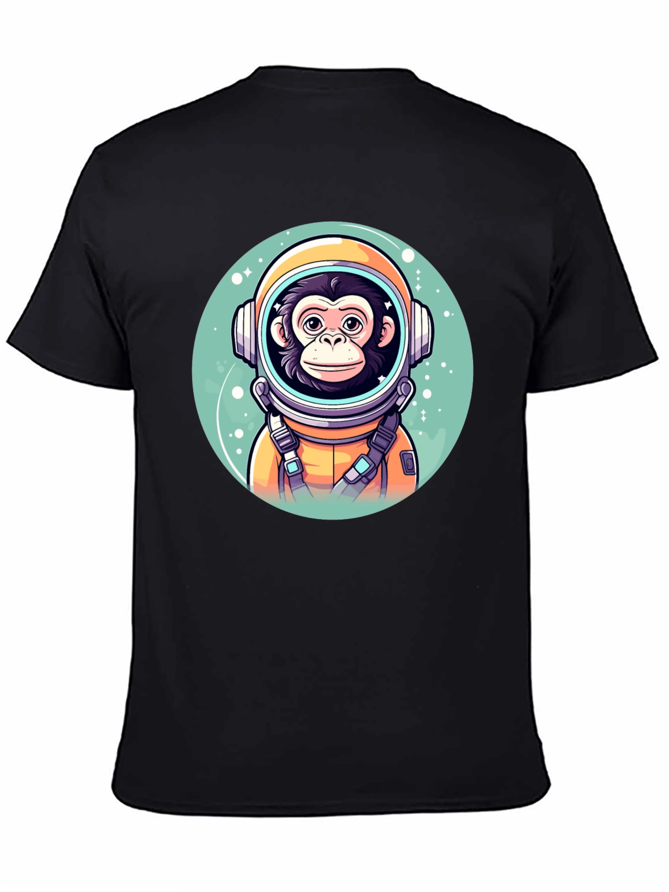 Monkey Astronaut Graphic T-Shirt