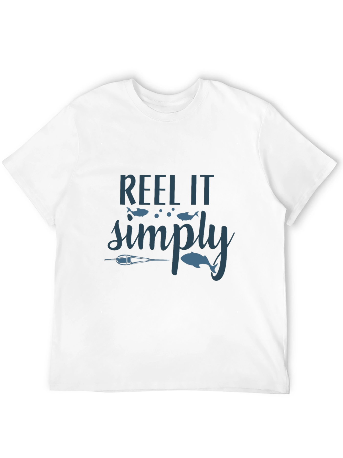 Reel It Simply Fishing Graphic Tee - Black