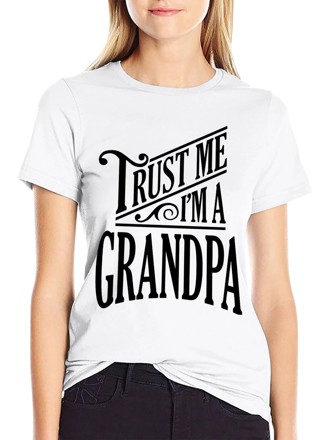 Trust Me Im A Grandpa T-Shirt - Black