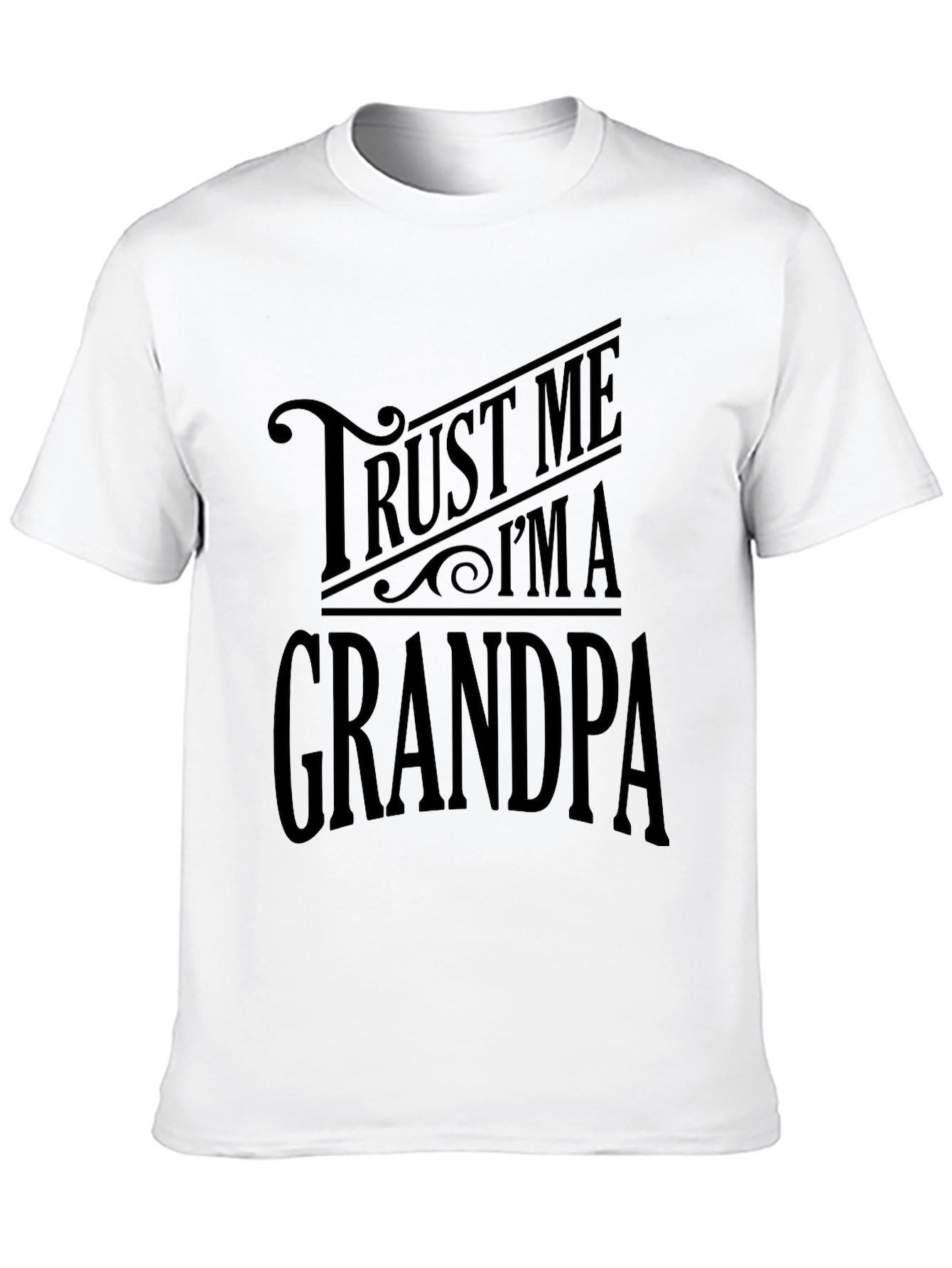 Trust Me Im A Grandpa T-Shirt - Black