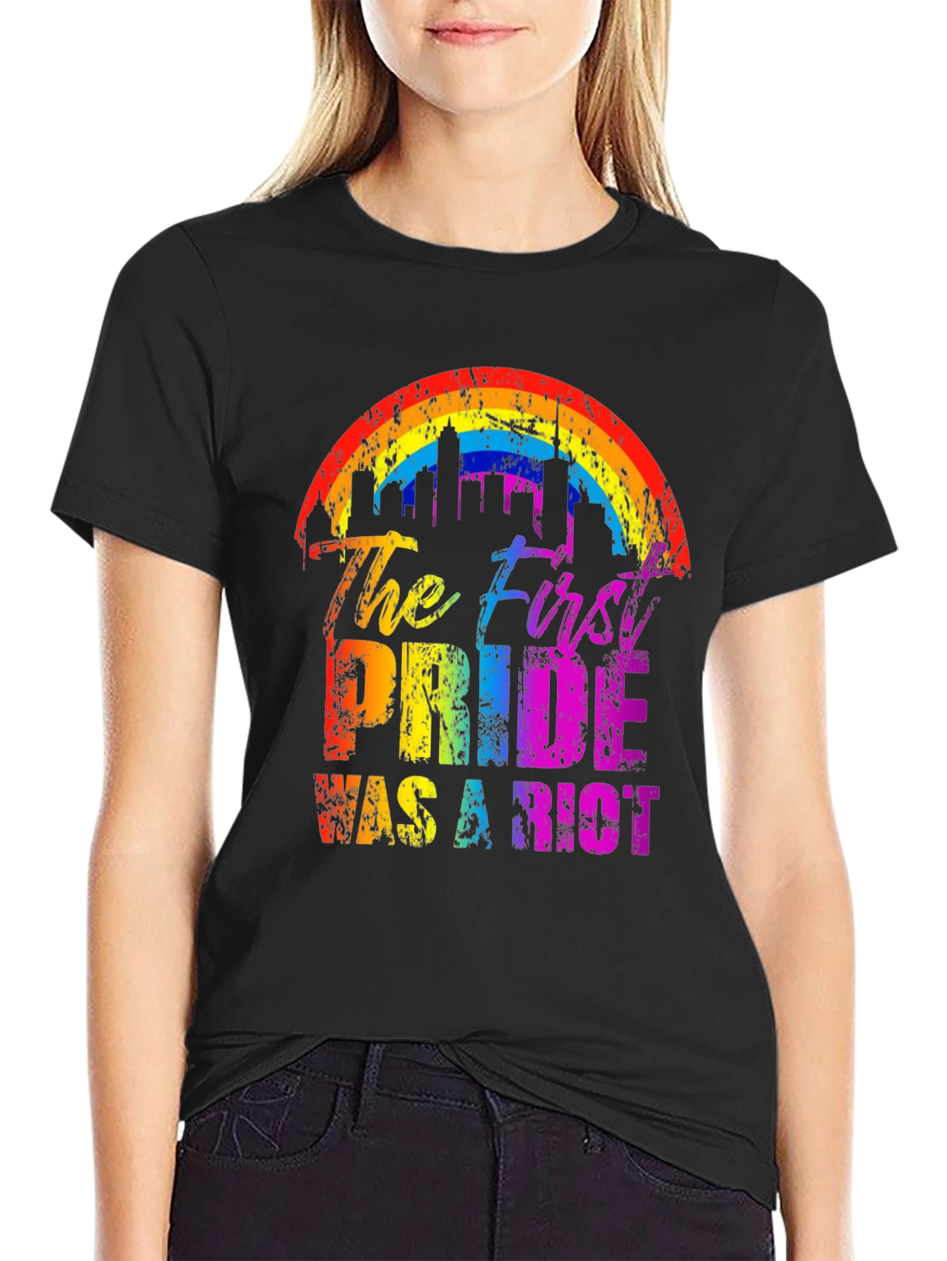 Pride Riot Rainbow Graphic Tee