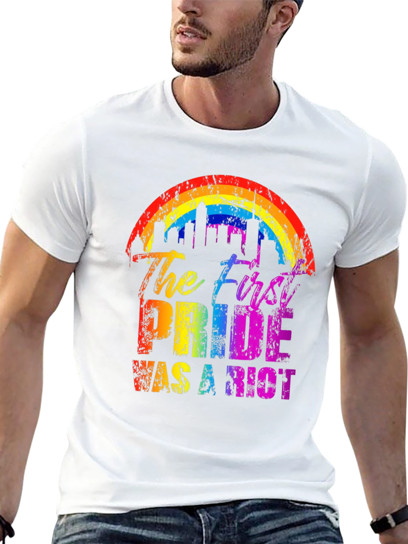 Pride Riot Rainbow Graphic Tee