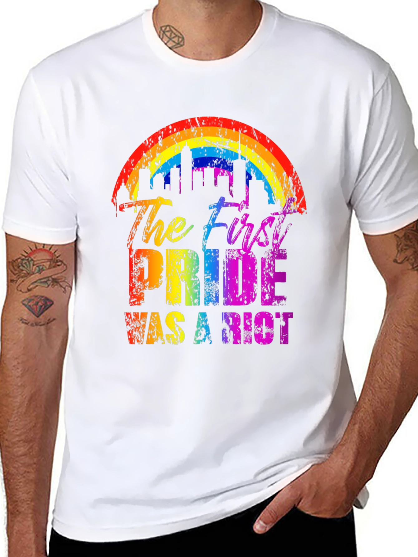 Pride Riot Rainbow Graphic Tee