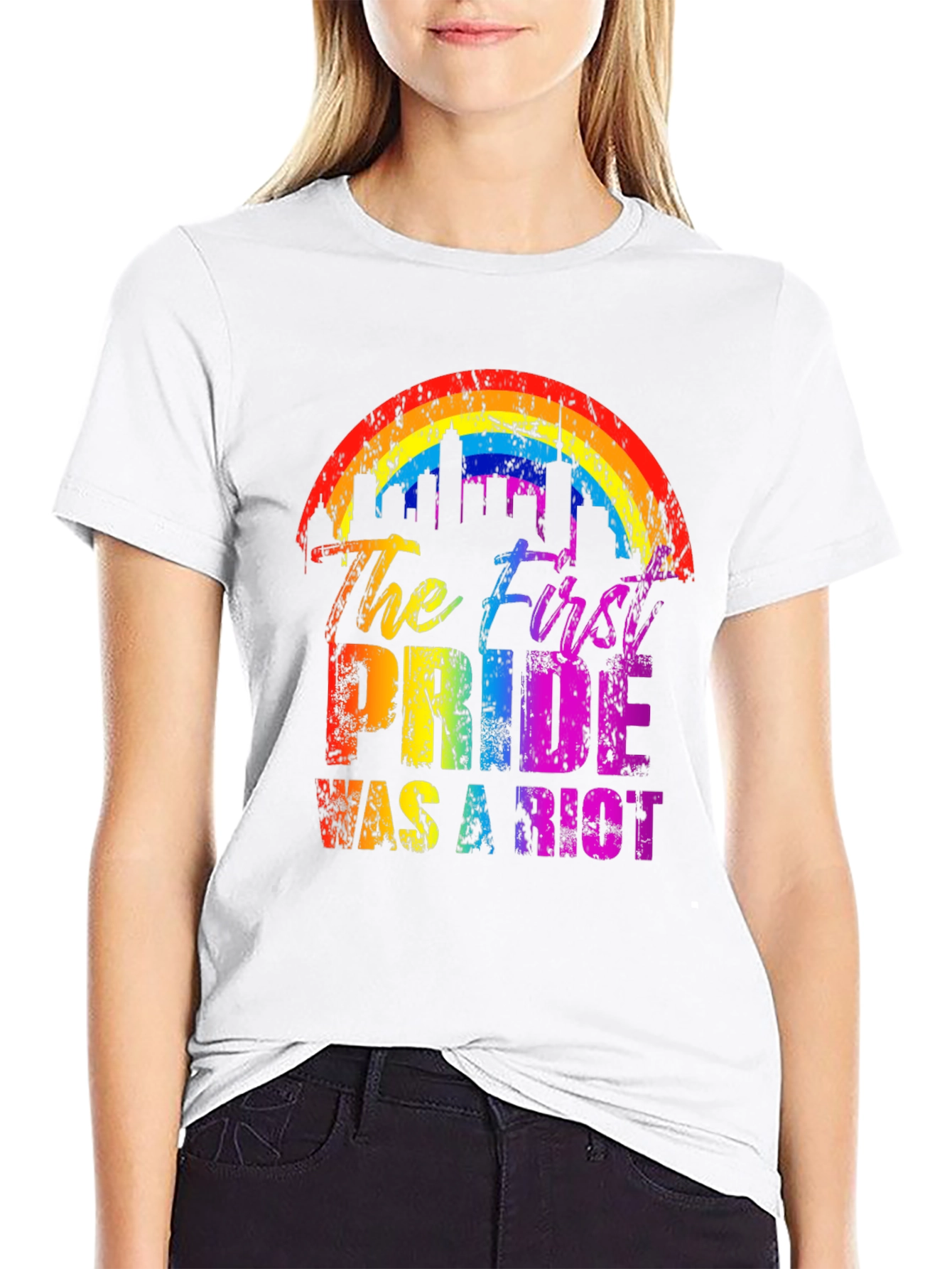 Pride Riot Rainbow Graphic Tee
