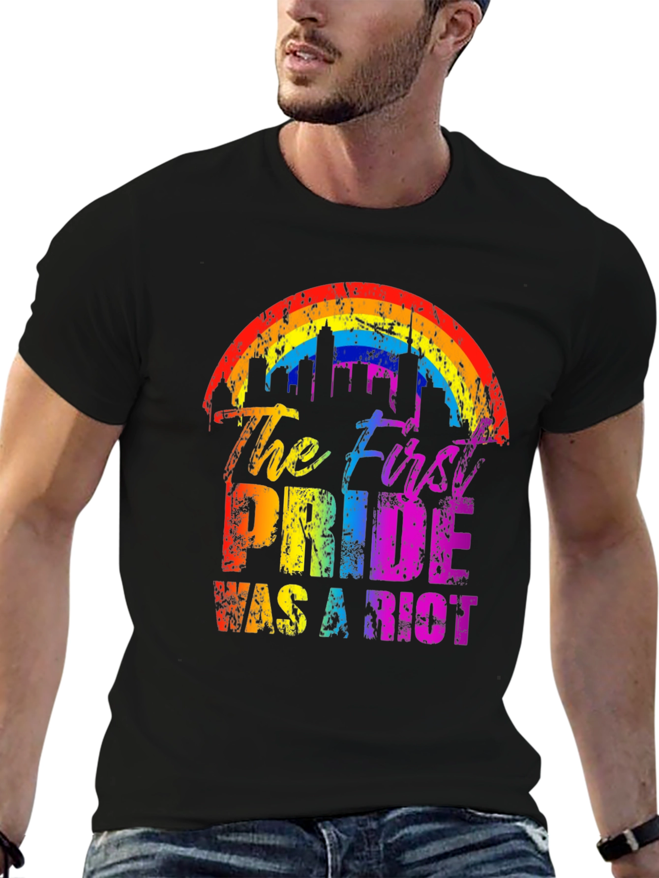 Pride Riot Rainbow Graphic Tee