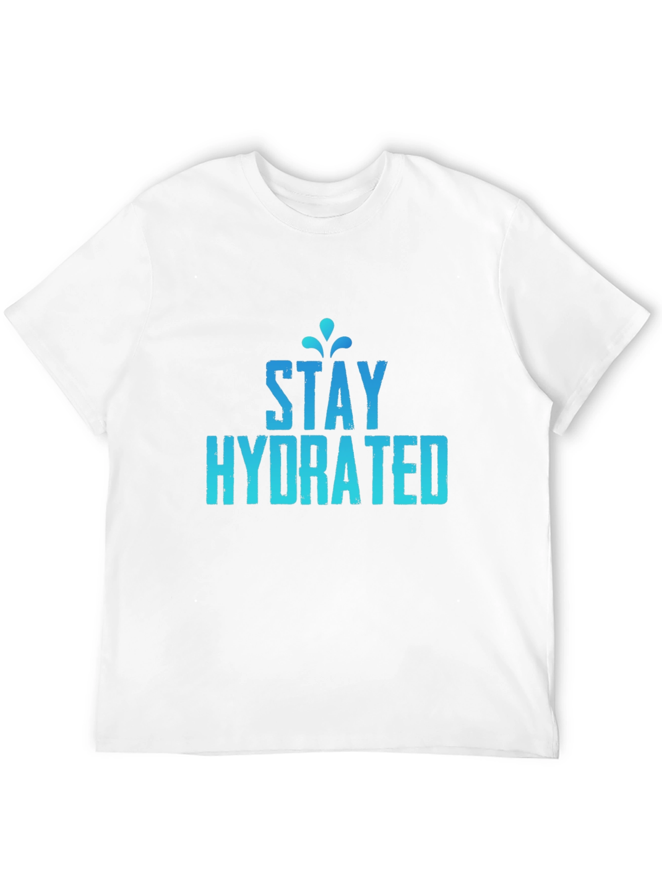 Stay Hydrated Graphic Tee - Black Cotton T-Shirt