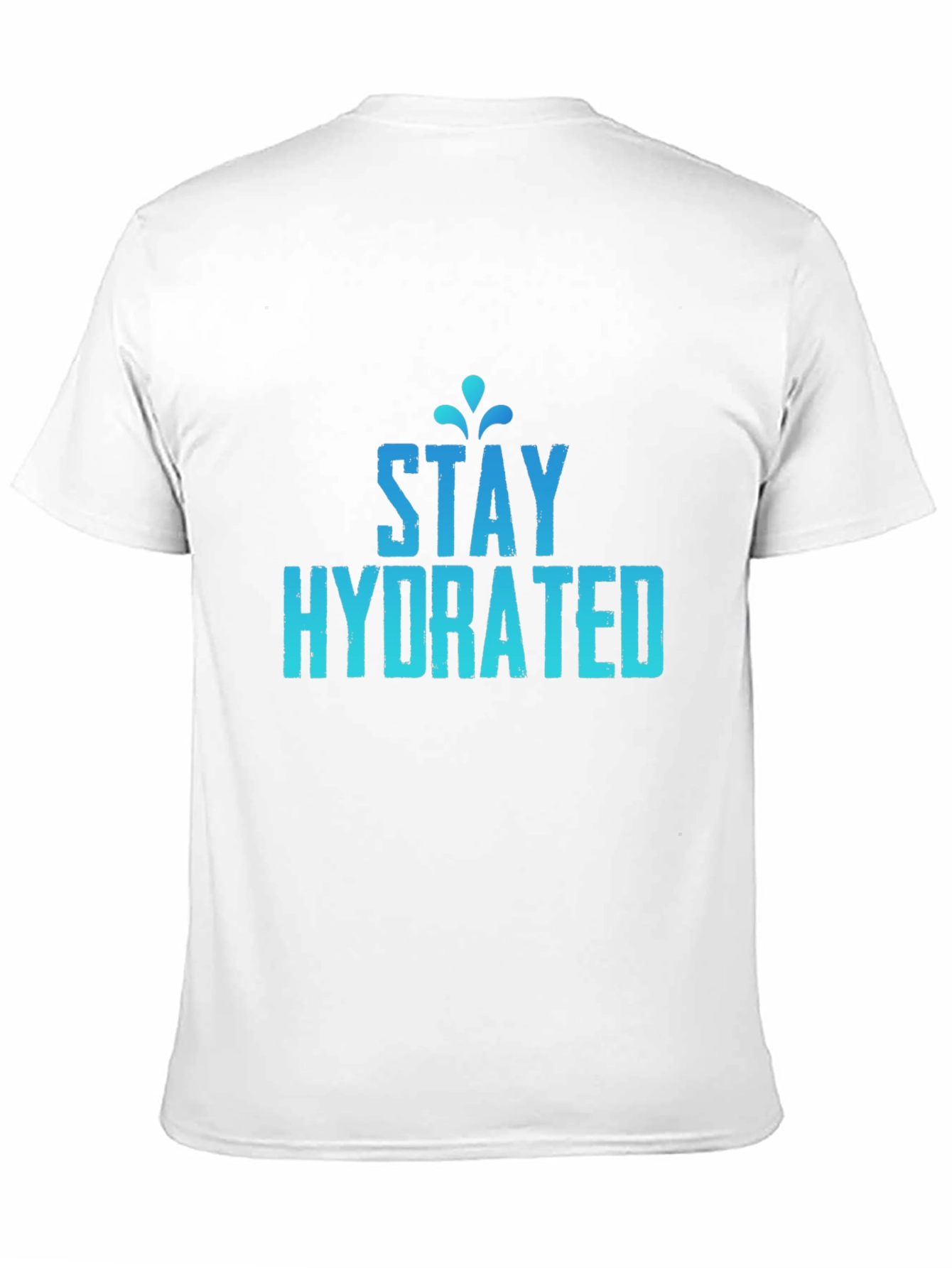 Stay Hydrated Graphic Tee - Black Cotton T-Shirt