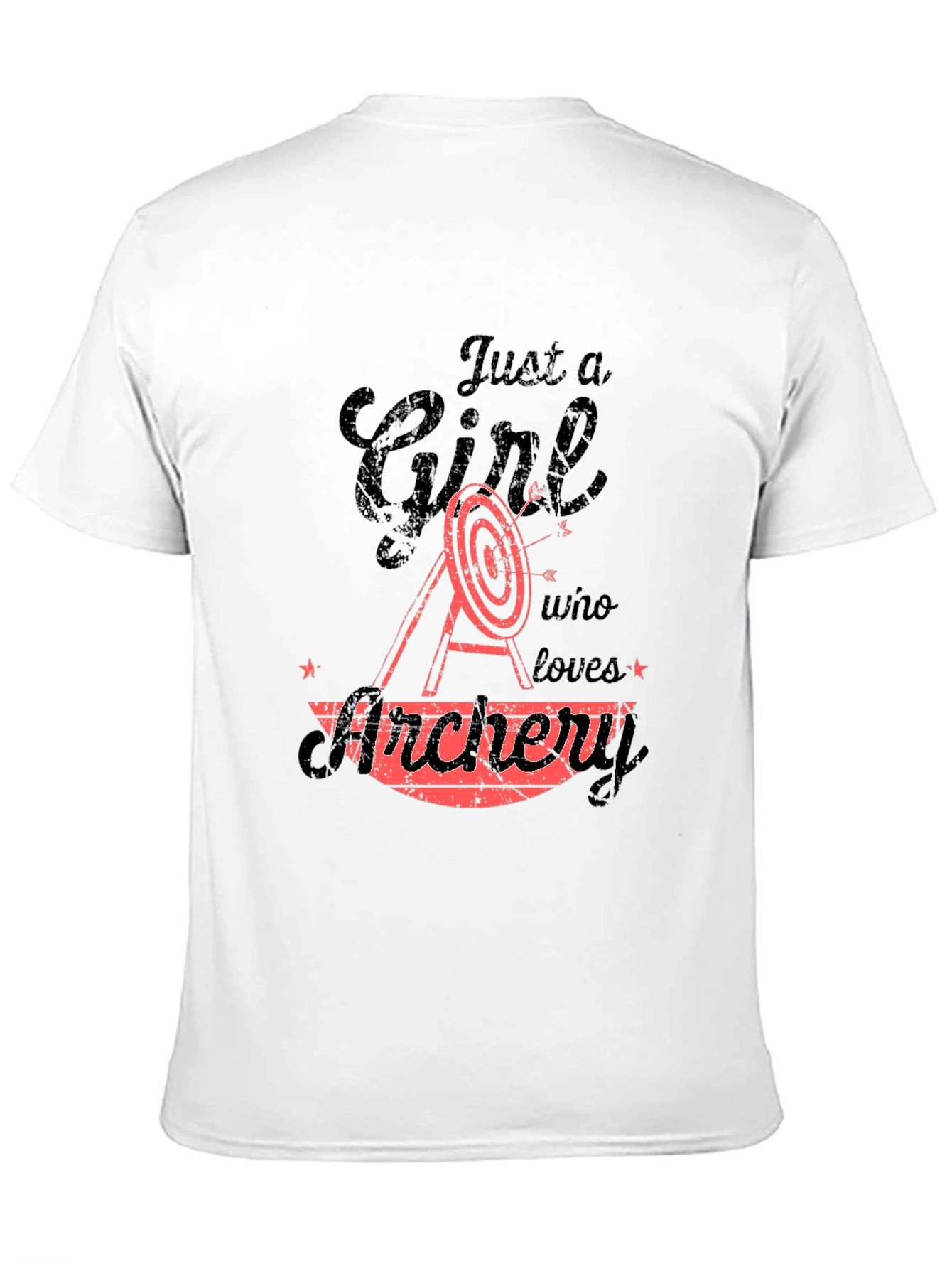 Archery Girl Black T-Shirt - Sporty & Stylish