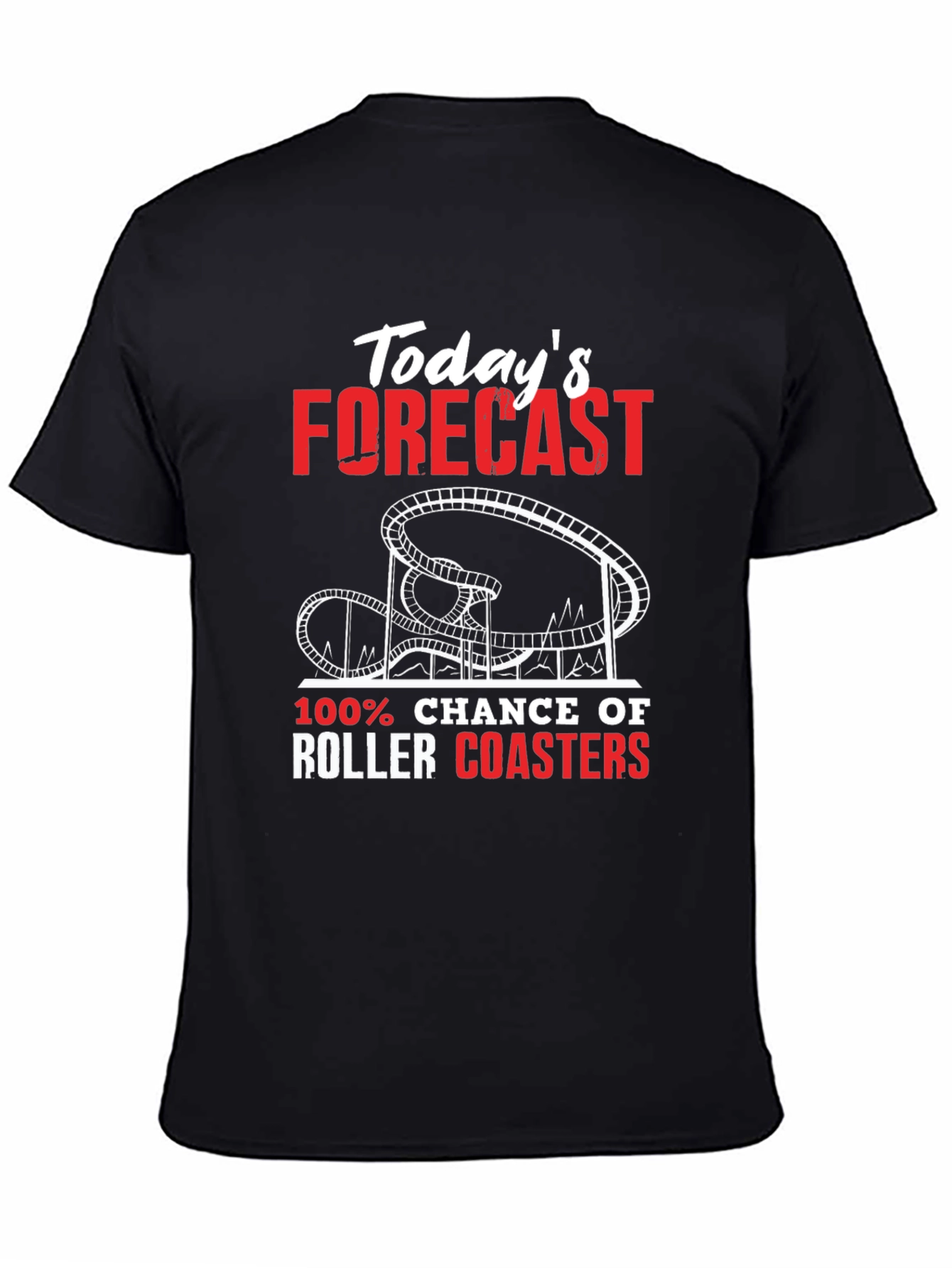 Roller Coaster Forecast Graphic Tee