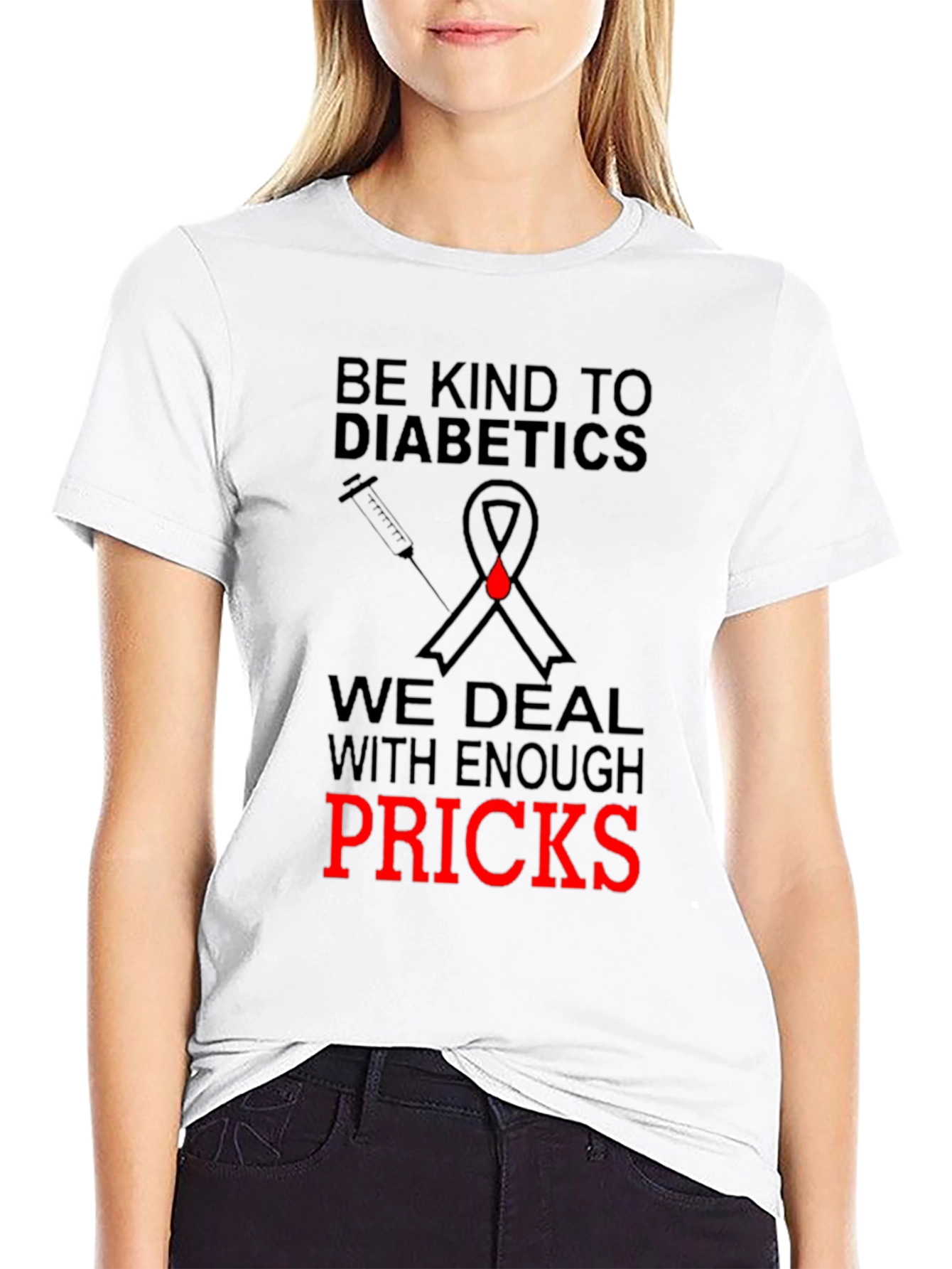 Be Kind to Diabetics Novelty T-Shirt