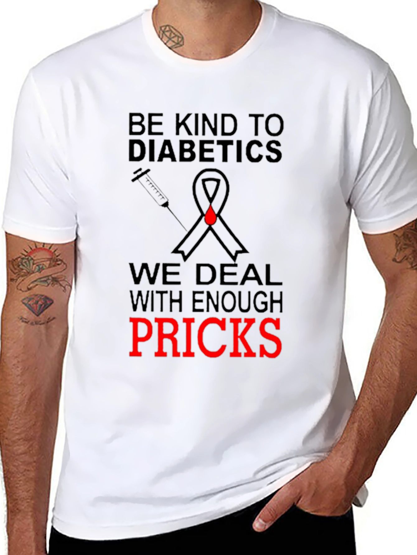 Be Kind to Diabetics Novelty T-Shirt