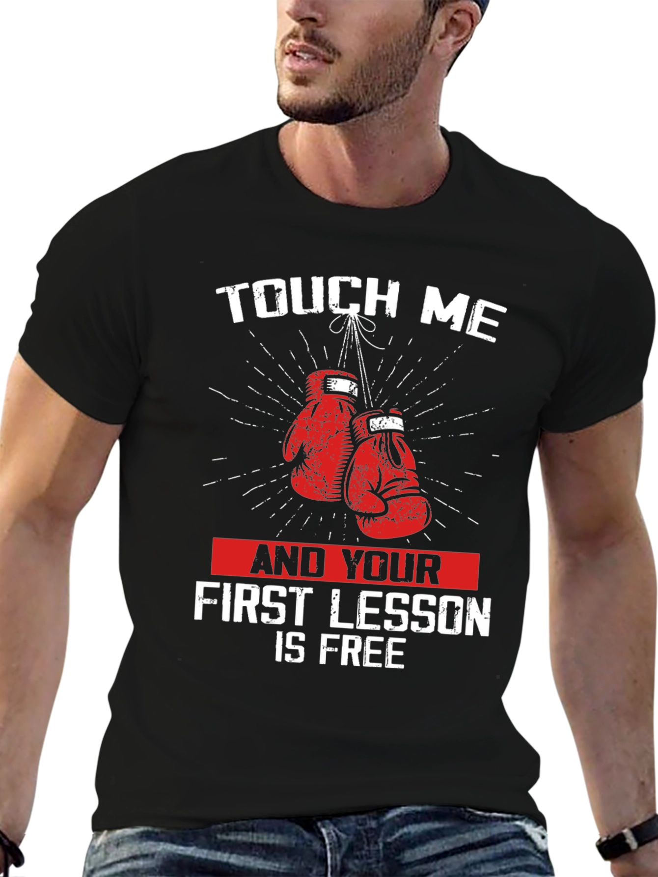 Touch Me Boxing Gloves Graphic T-Shirt