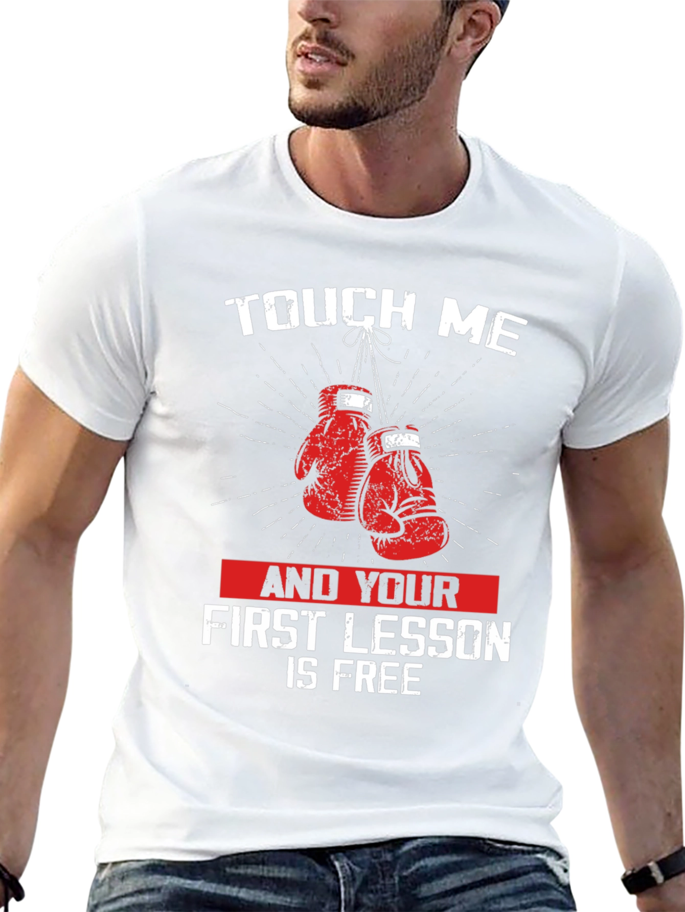 Touch Me Boxing Gloves Graphic T-Shirt