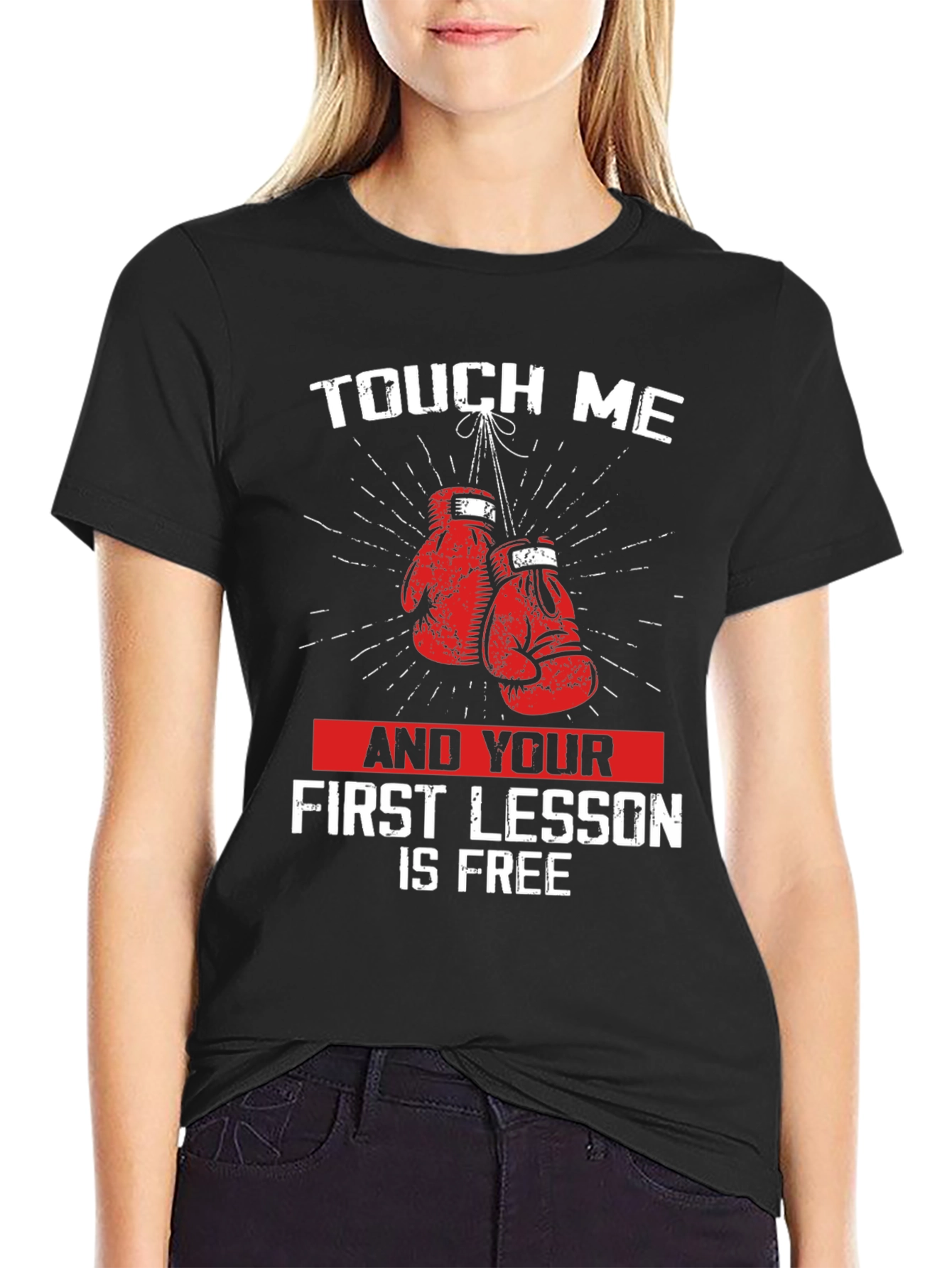 Touch Me Boxing Gloves Graphic T-Shirt