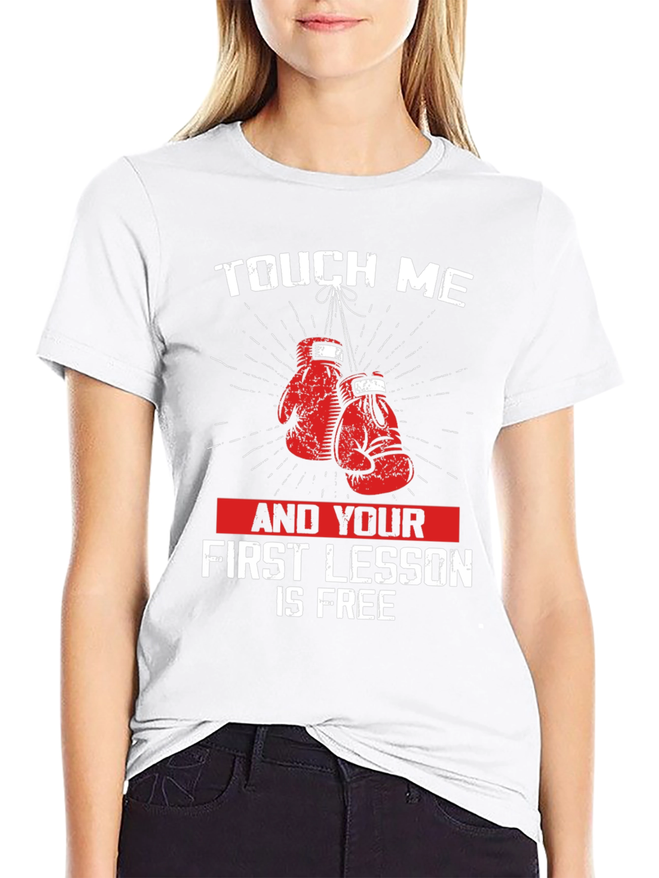 Touch Me Boxing Gloves Graphic T-Shirt