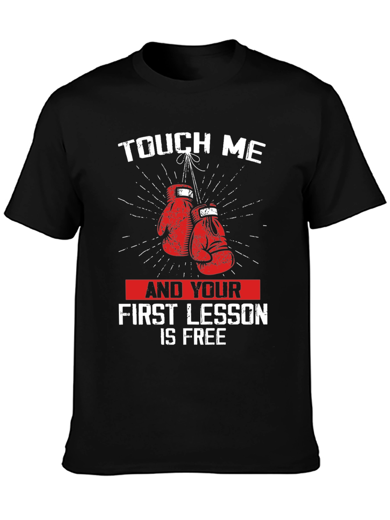 Touch Me Boxing Gloves Graphic T-Shirt