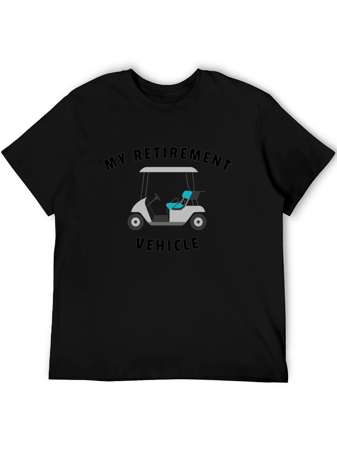 My Retirement Vehicle T-Shirt Funny Golf Cart Tee