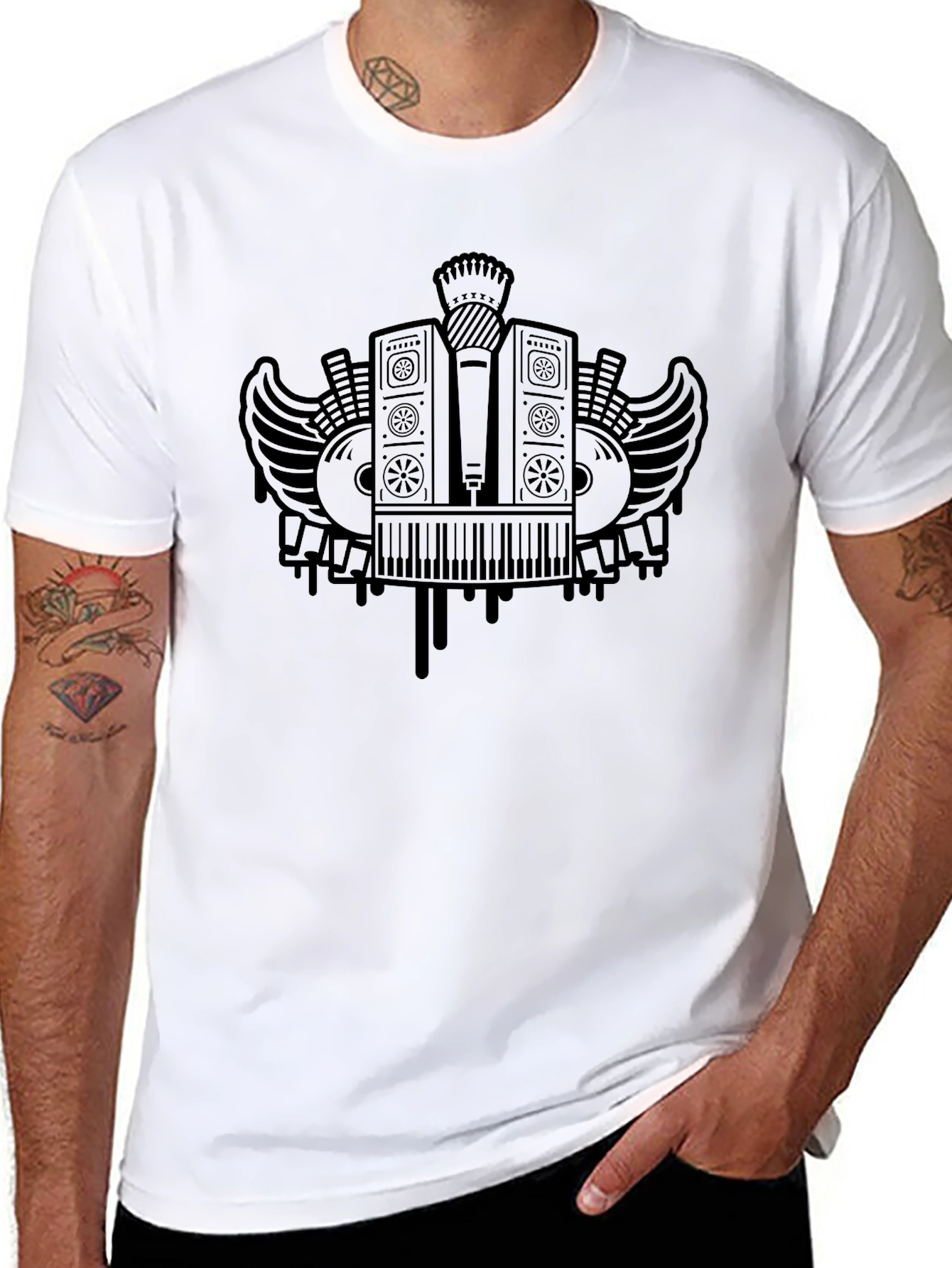 Black Music Lover Graphic Tee