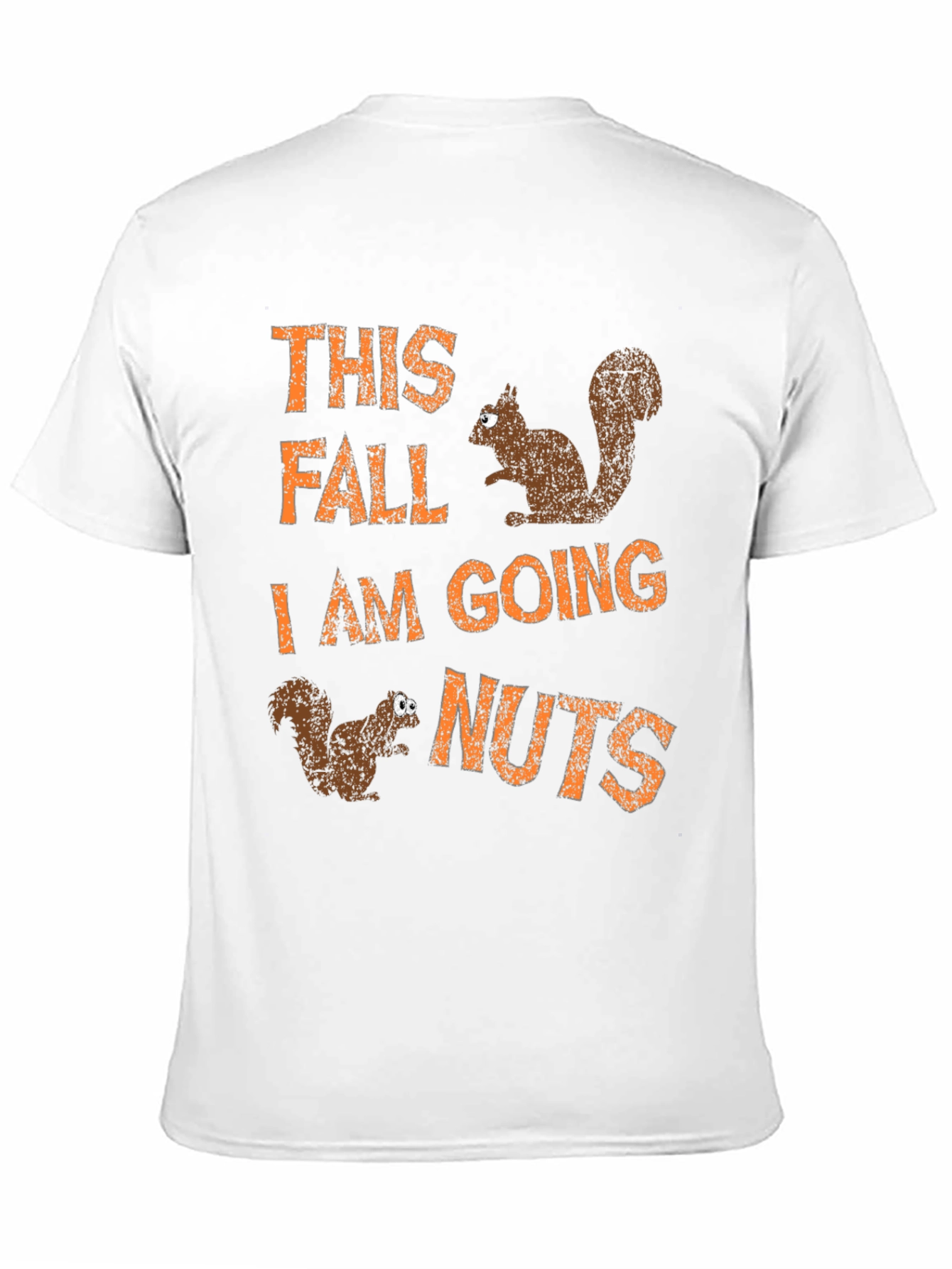 Fall Squirrels Mens Graphic Tee