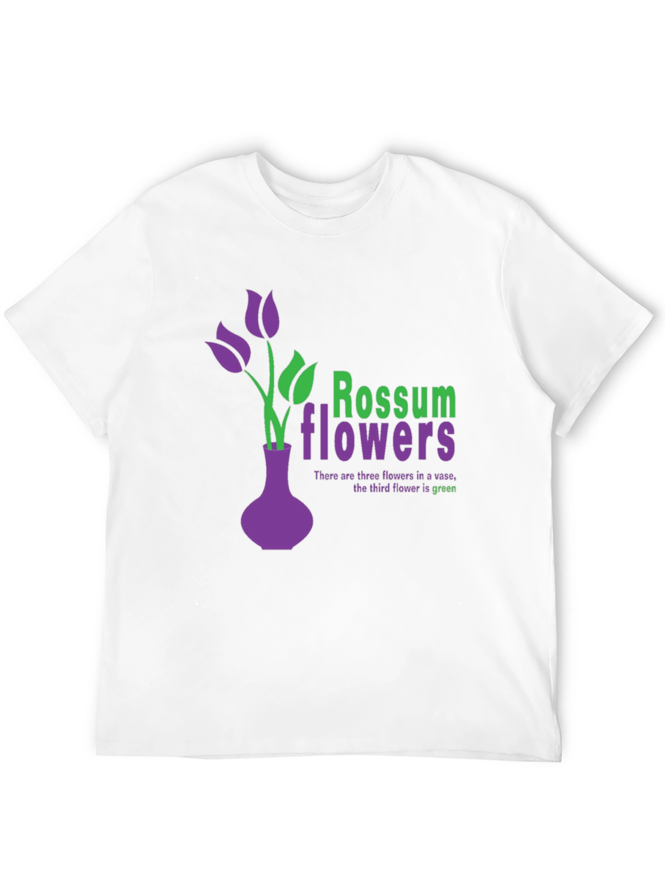 Rossum Flowers Graphic Tee - Unique Vase Design
