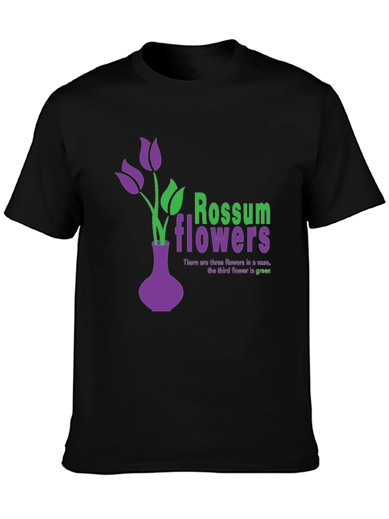 Rossum Flowers Graphic Tee - Unique Vase Design