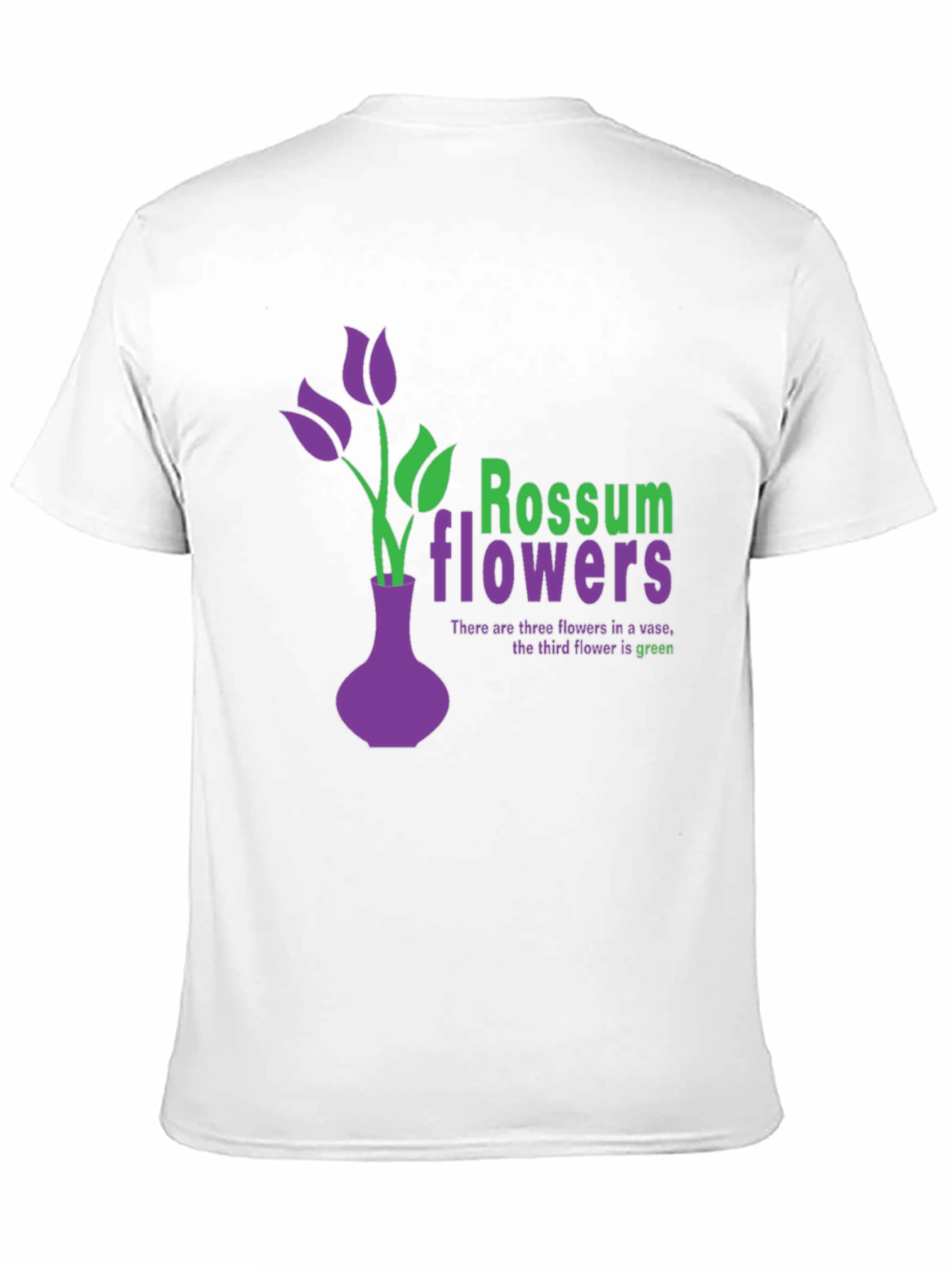 Rossum Flowers Graphic Tee - Unique Vase Design