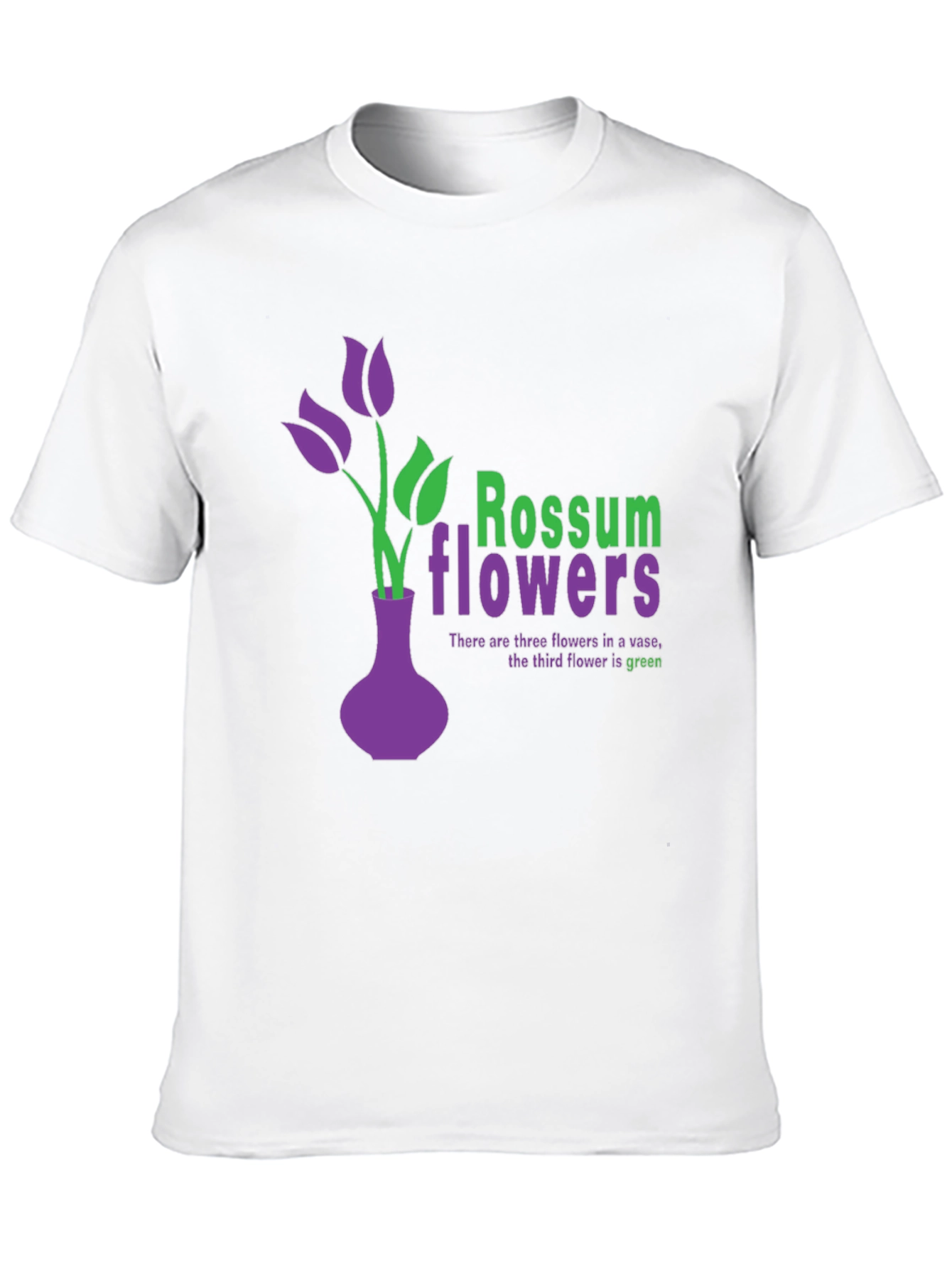 Rossum Flowers Graphic Tee - Unique Vase Design