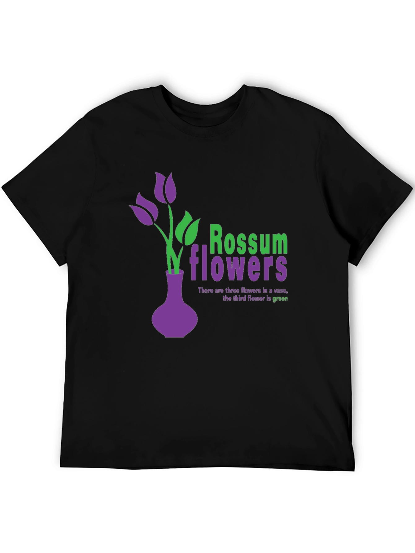 Rossum Flowers Graphic Tee - Unique Vase Design
