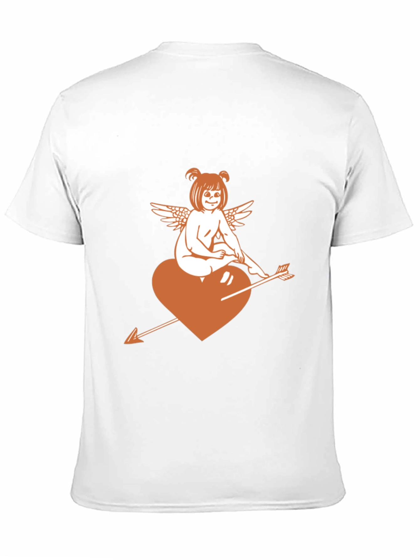 Cupid Heart Arrow Graphic T-Shirt