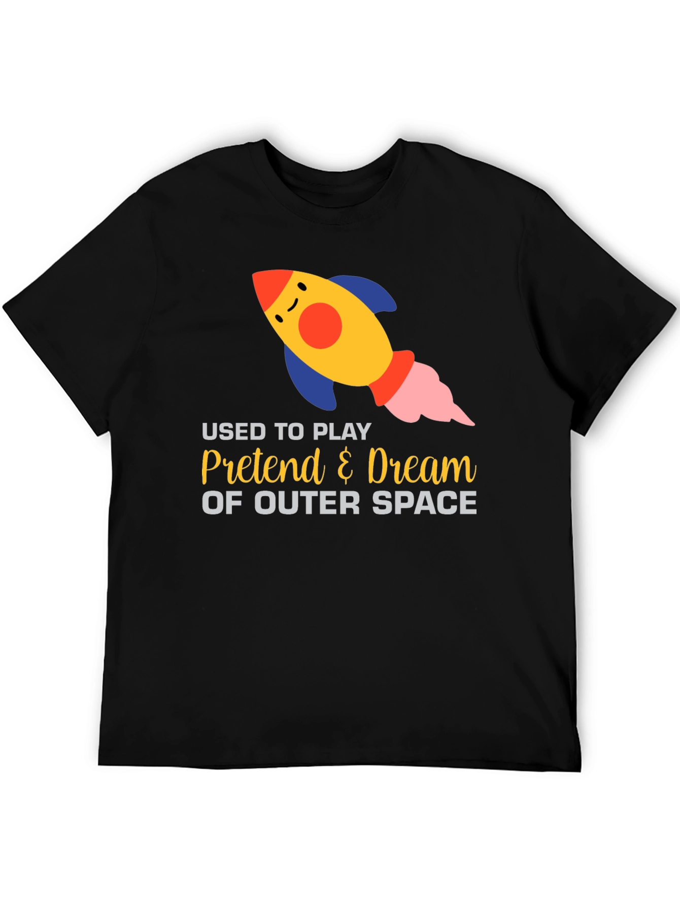 Outer Space Dream T-Shirt - Play Pretend Rocket Design