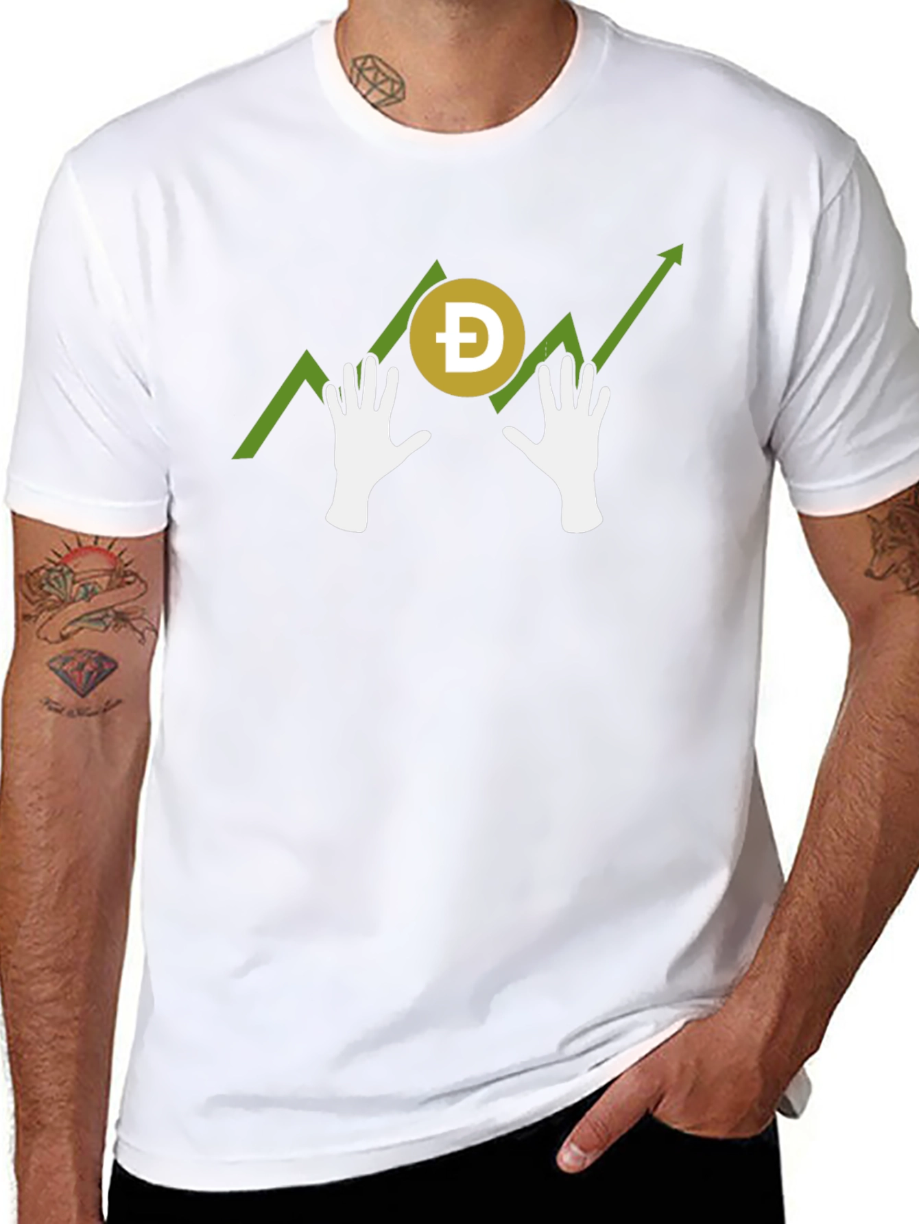 Doge Hands Up Crypto T-Shirt