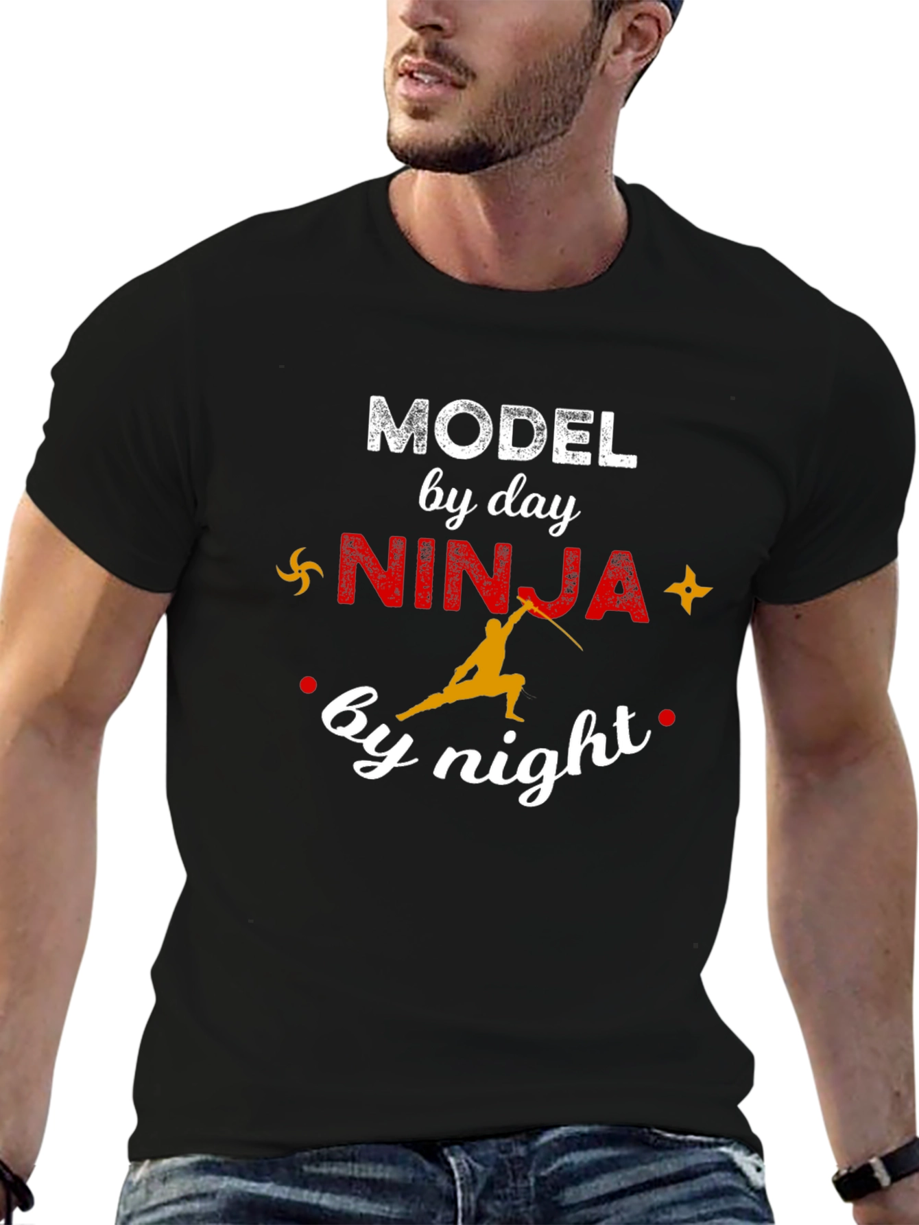 Model by Day Ninja by Night Graphic Tee
