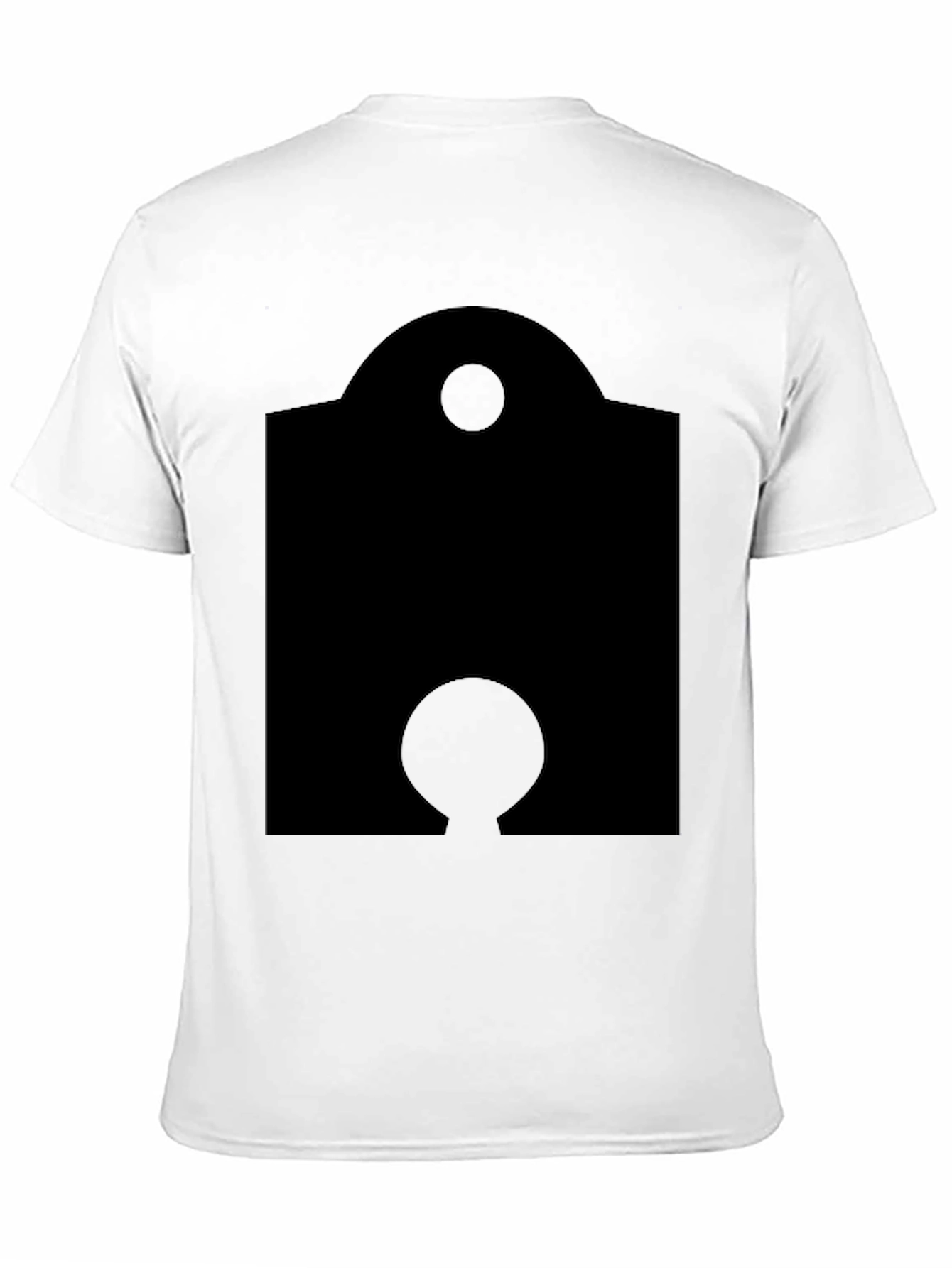 Unique Black Graphic Tee - Modern Geometric Design