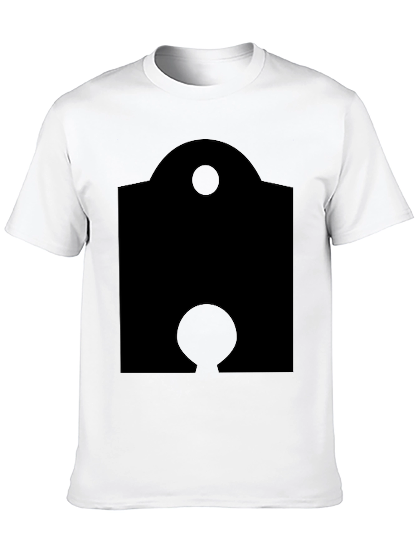 Unique Black Graphic Tee - Modern Geometric Design