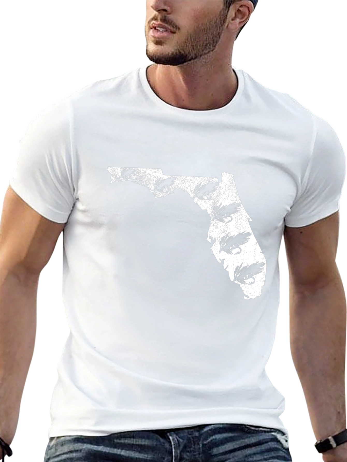 Florida Fishing Lure Mens Black T-Shirt