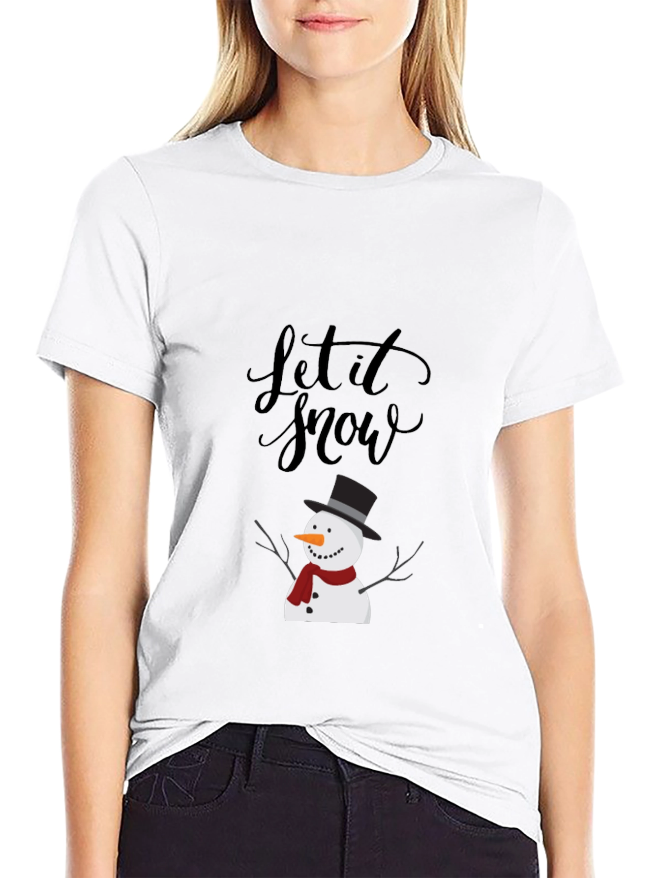 Let it Snow T-Shirt - Festive Winter Design